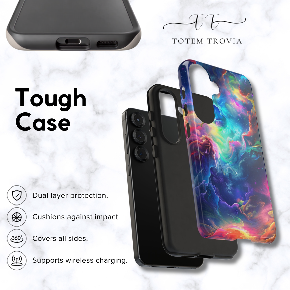 Rainbow Nebula Swirl - Samsung Galaxy Case