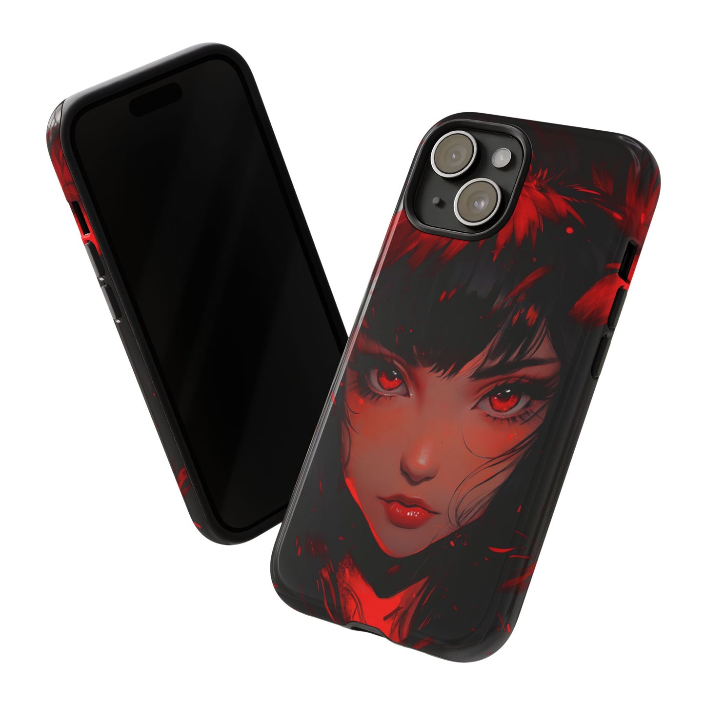 Fiery Gaze Anime Phone Case – iPhone, Google Pixel, Samsung Galaxy