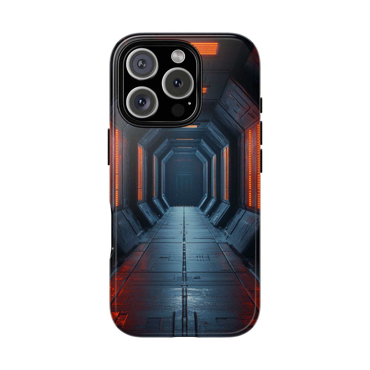 Red Alert Corridor – Tough iPhone Case
