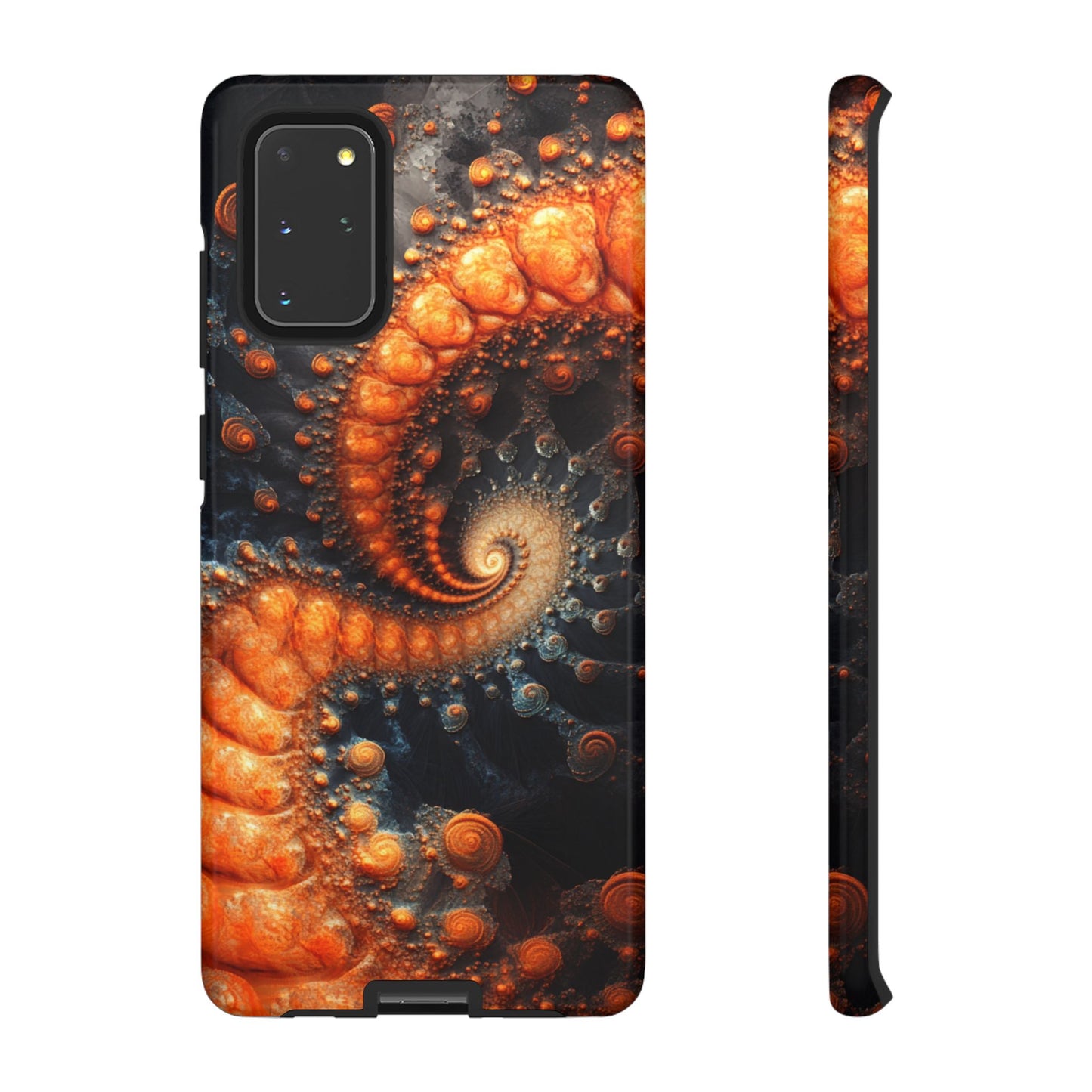 Amber Spiral Fractal – Tough Samsung Galaxy Case
