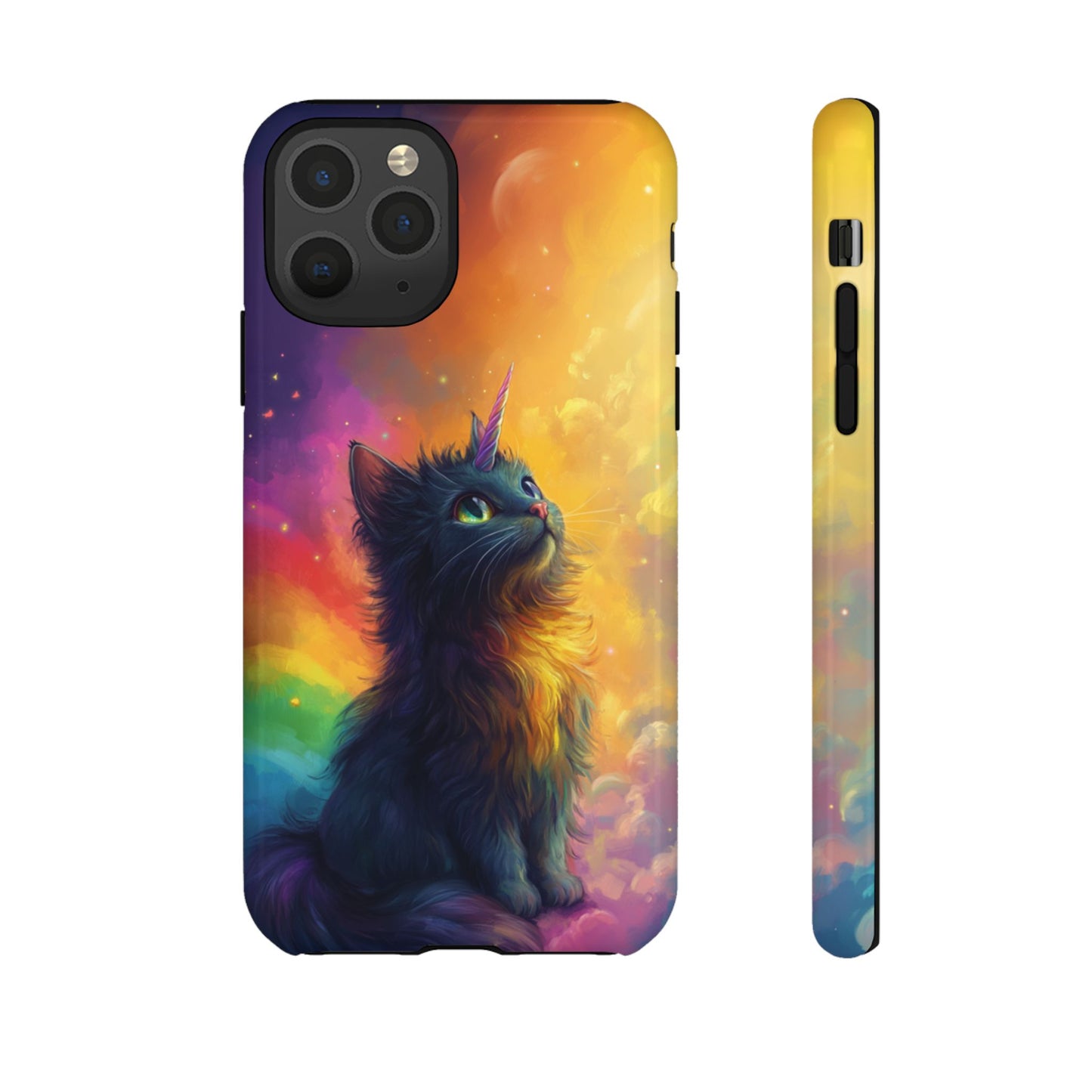 Rainbow Unicorn Cat Phone Case – iPhone, Google Pixel, Samsung Galaxy