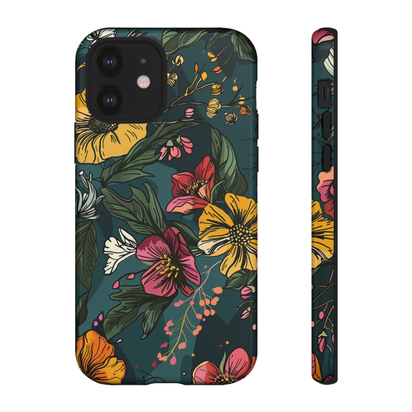 Vintage Floral Bloom – Tough iPhone Case