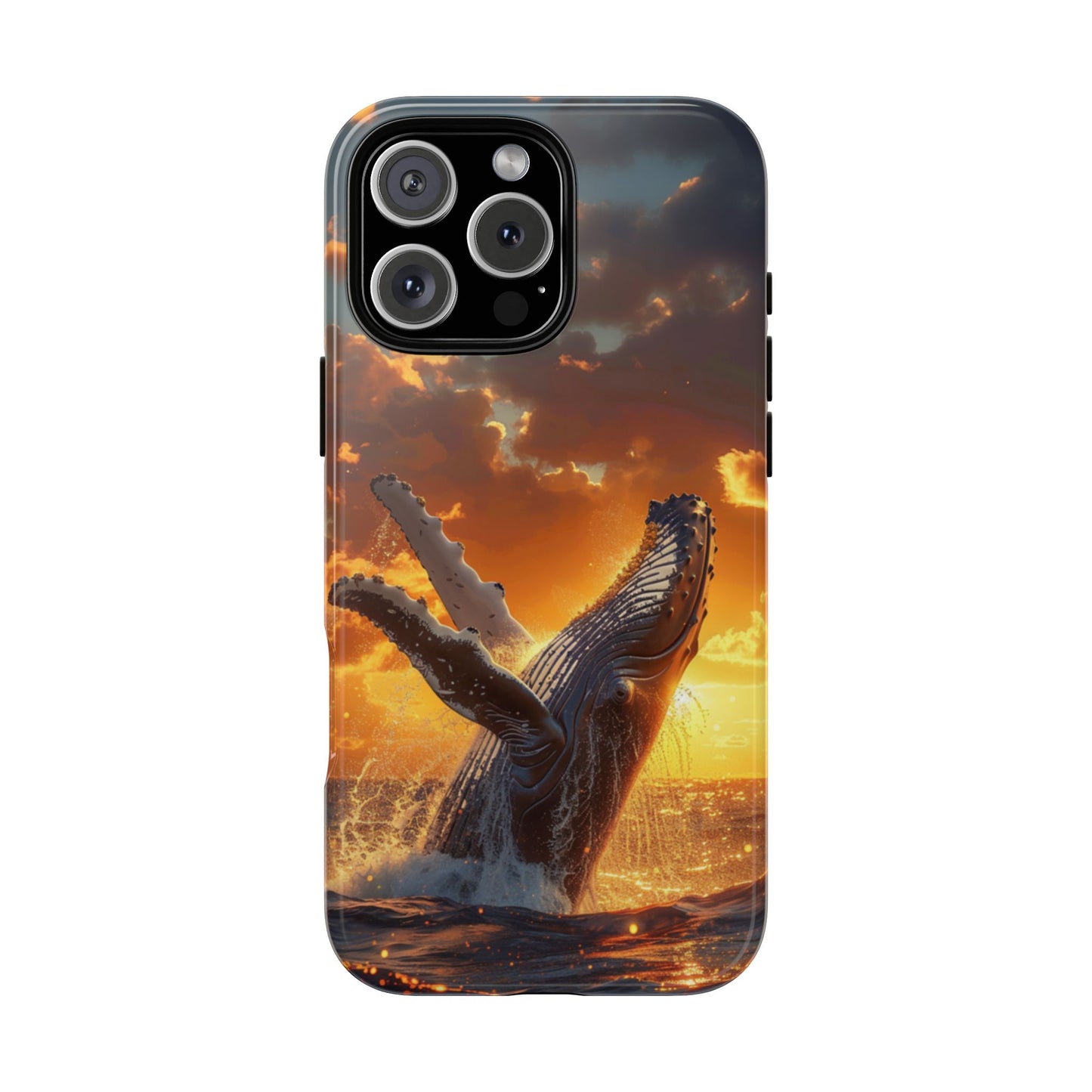 Sunset Breach Whale - Tough iPhone Case