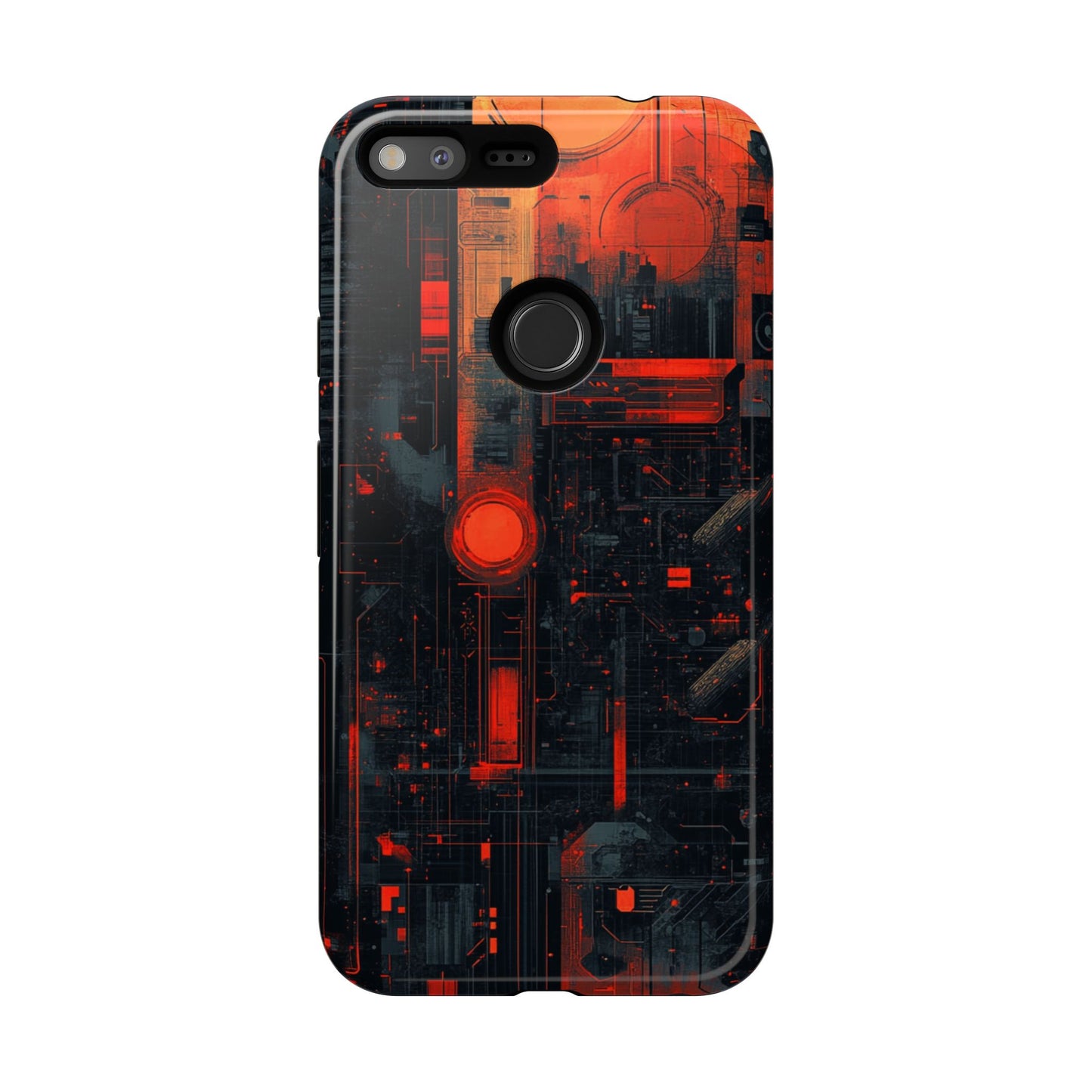 Neon Circuit Matrix – Tough Google Pixel Case