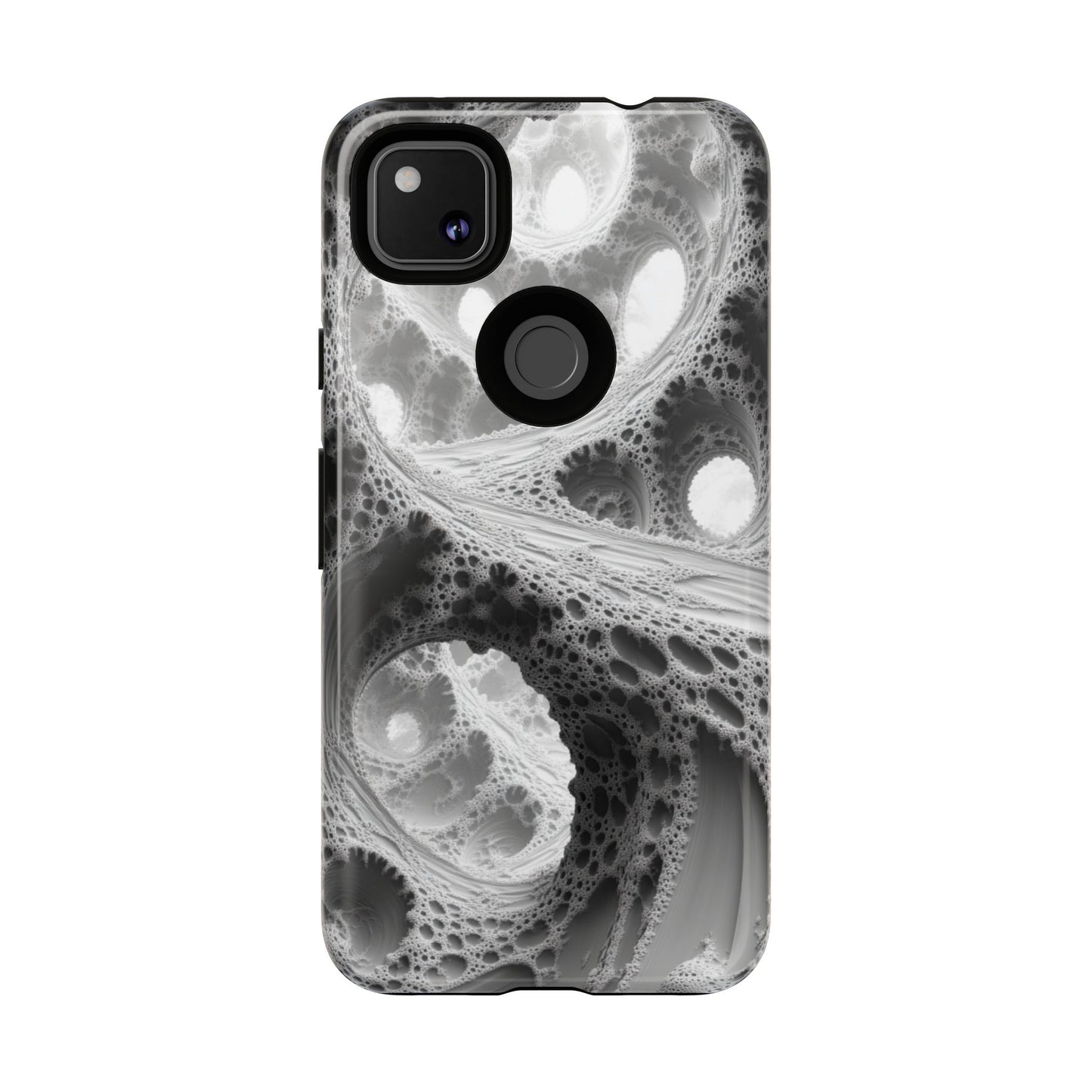 Monochrome Fractal – Tough Google Pixel Case