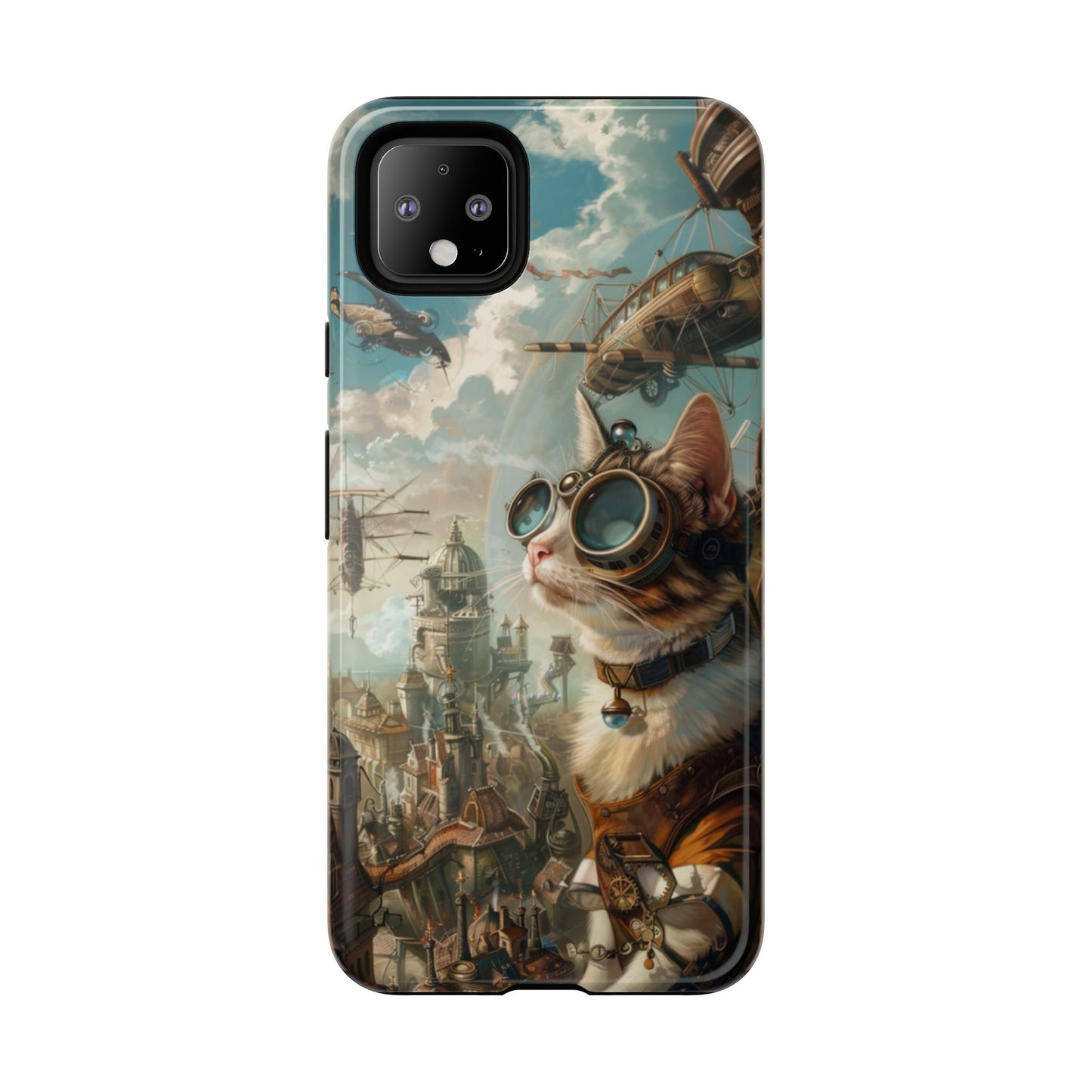 Steampunk Aviator Cat - Tough Google Pixel Case