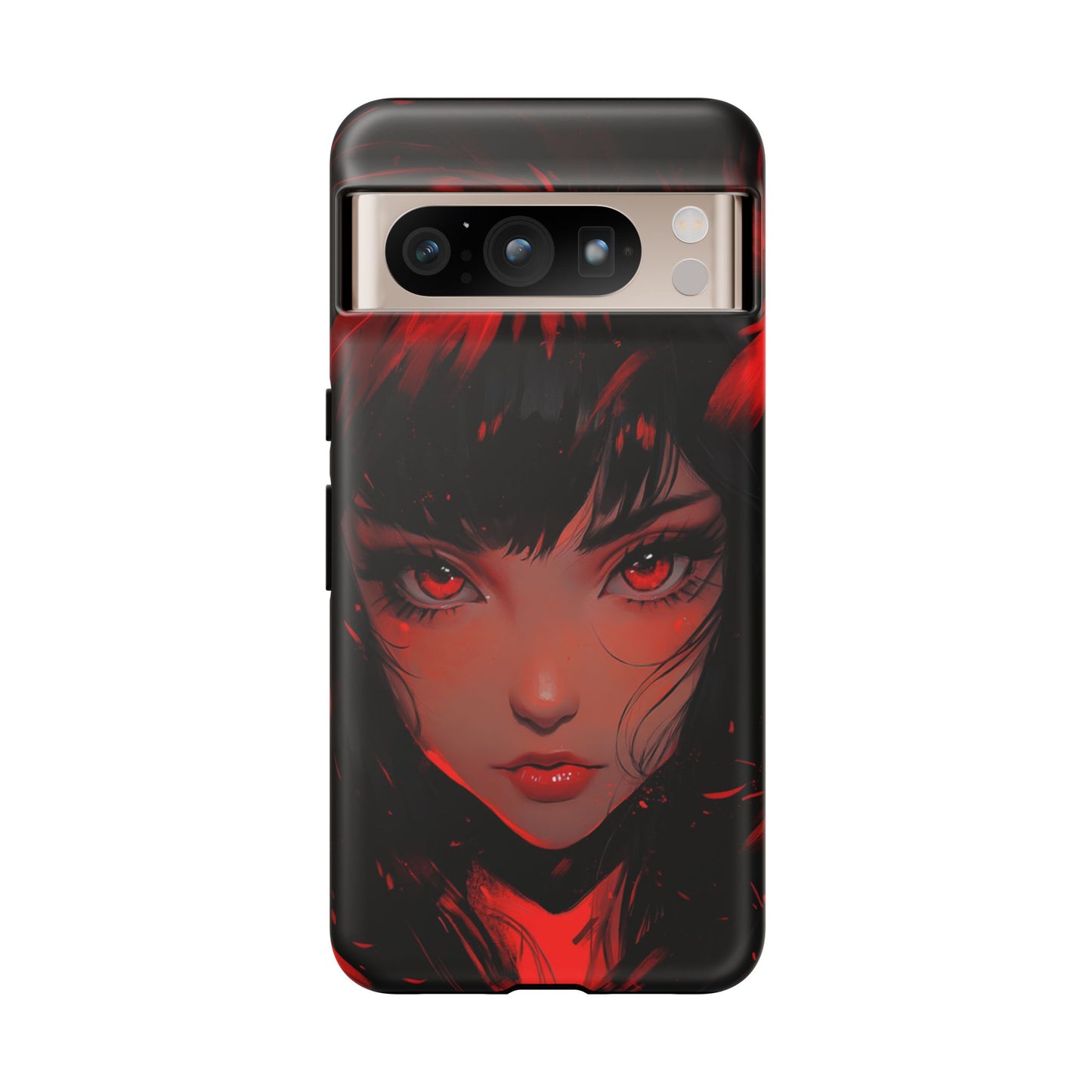 Fiery Gaze Anime Phone Case – iPhone, Google Pixel, Samsung Galaxy