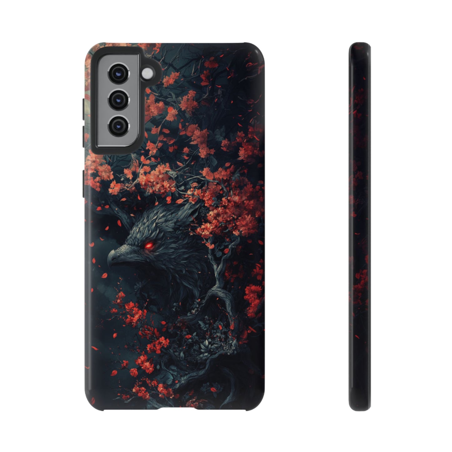 Crimson Raven Bloom – Tough Samsung Galaxy Case