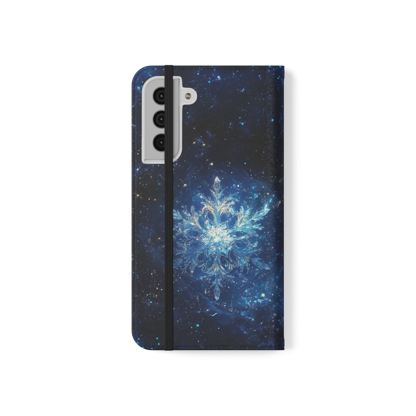 Cosmic Snowflake - Wallet Flip Case