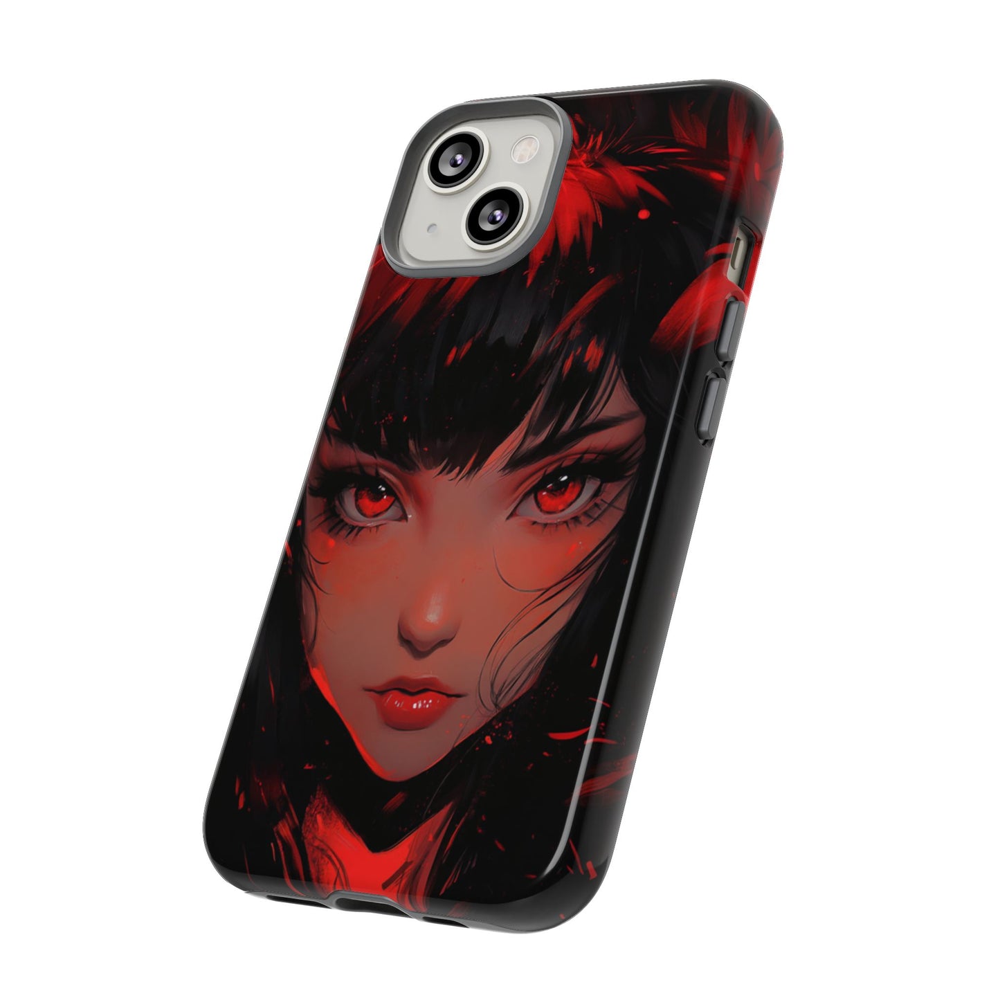 Fiery Gaze Anime Phone Case – iPhone, Google Pixel, Samsung Galaxy