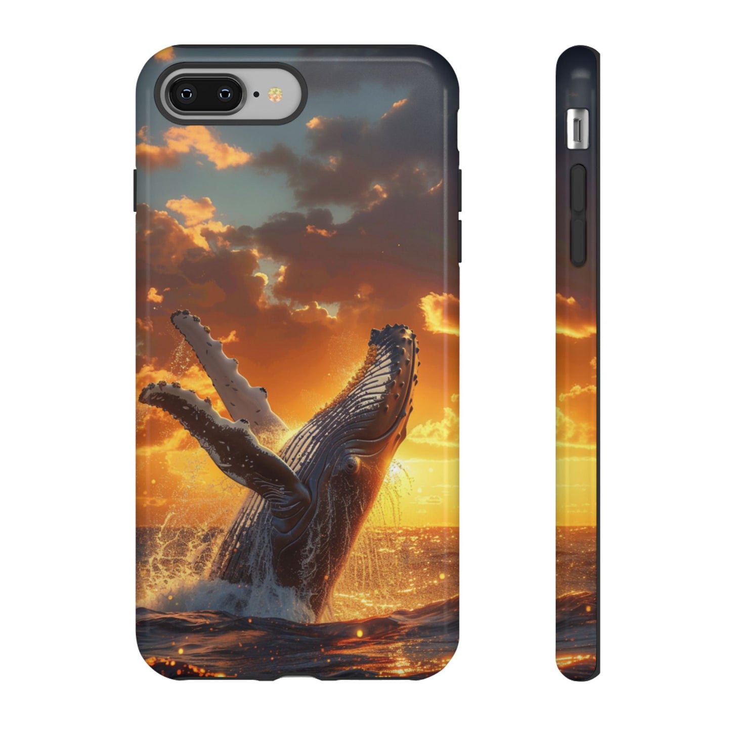 Sunset Breach Whale - Tough iPhone Case