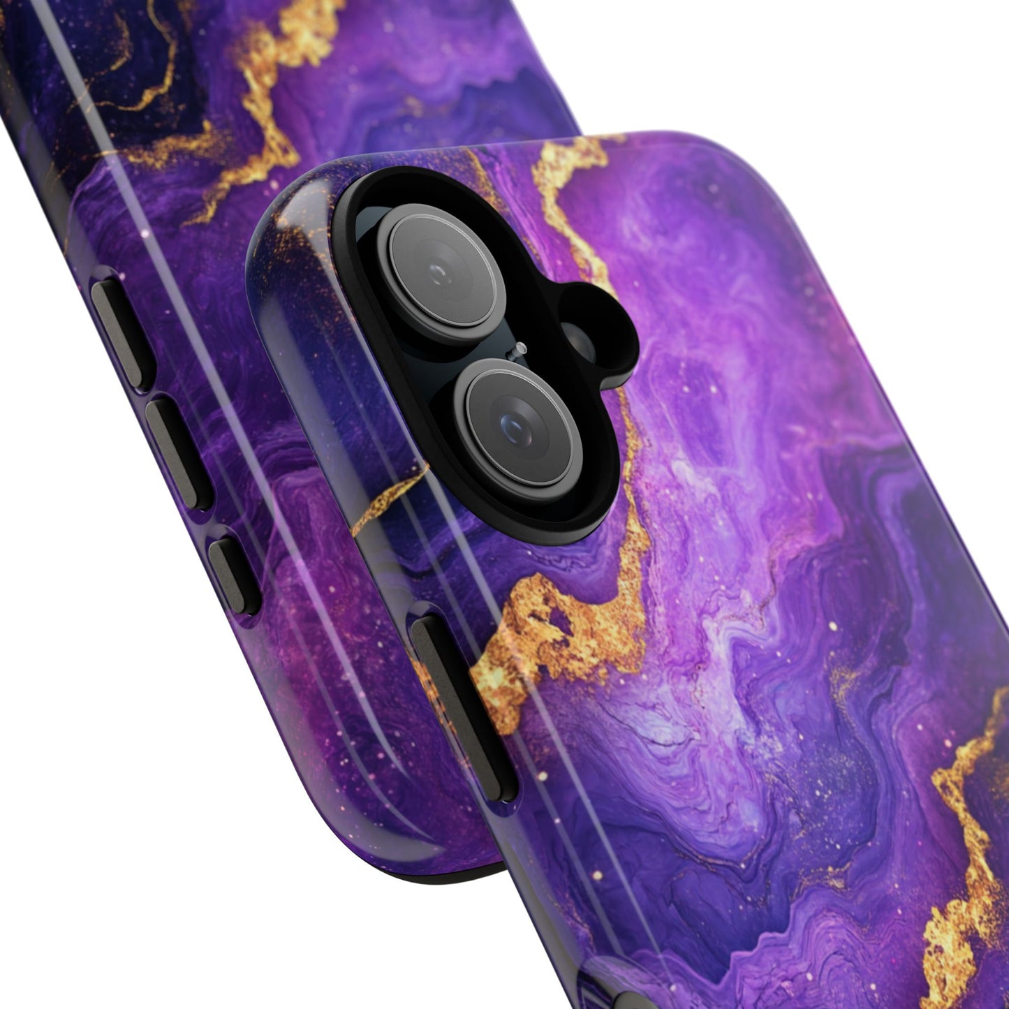Amethyst Gold Marble – Tough iPhone Case