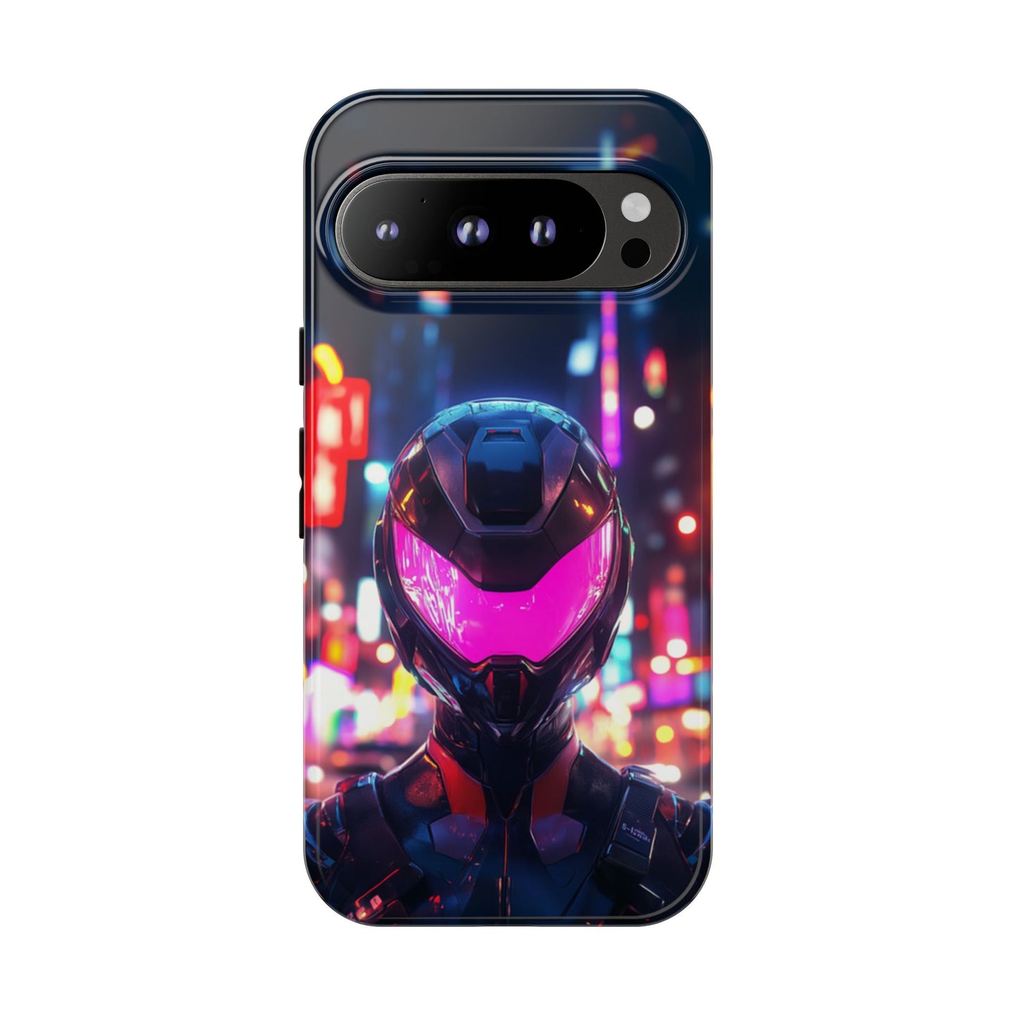 Neon Guardian Warrior – Tough Google Pixel Case