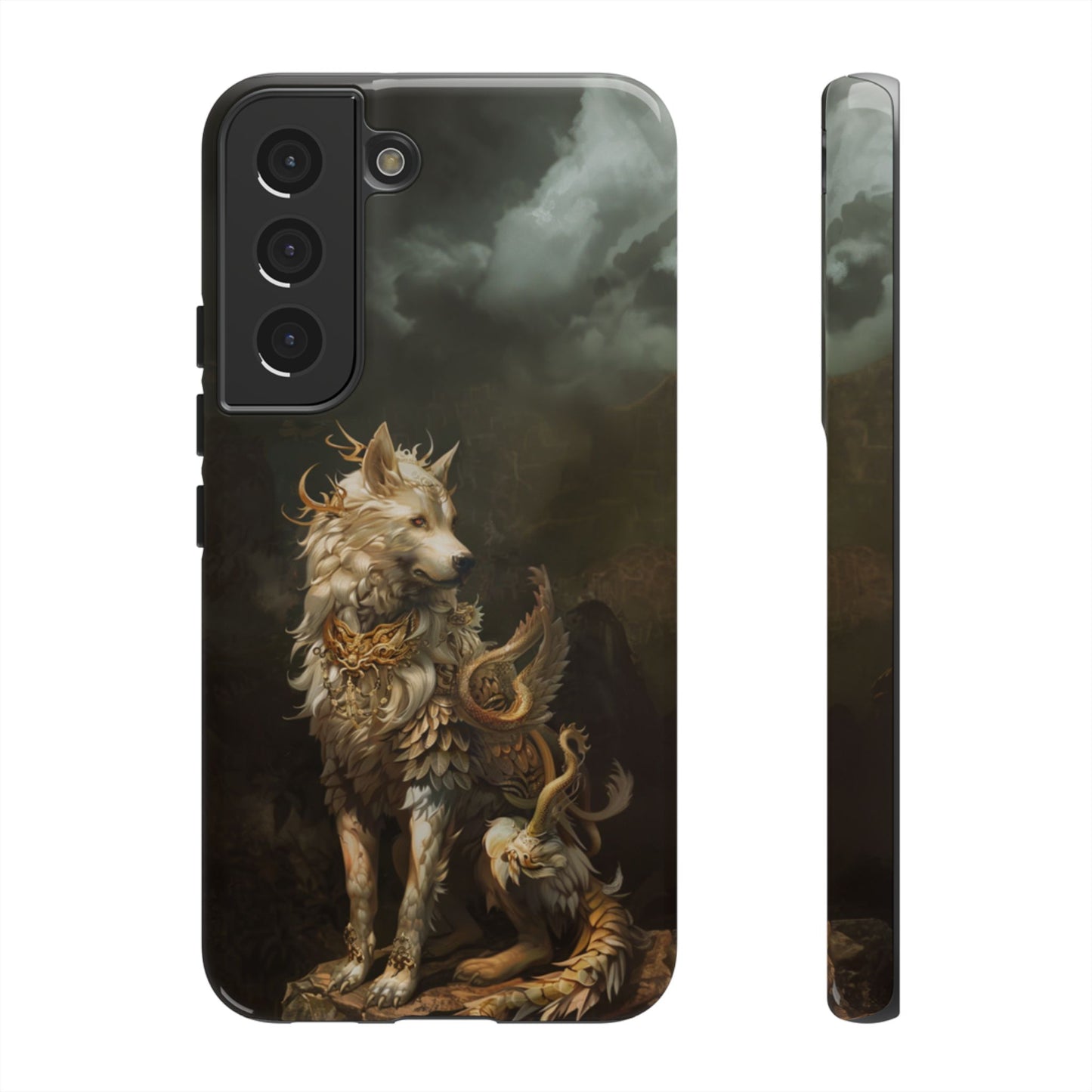 Antlered Wolf Guardian - Tough Samsung Galaxy Case