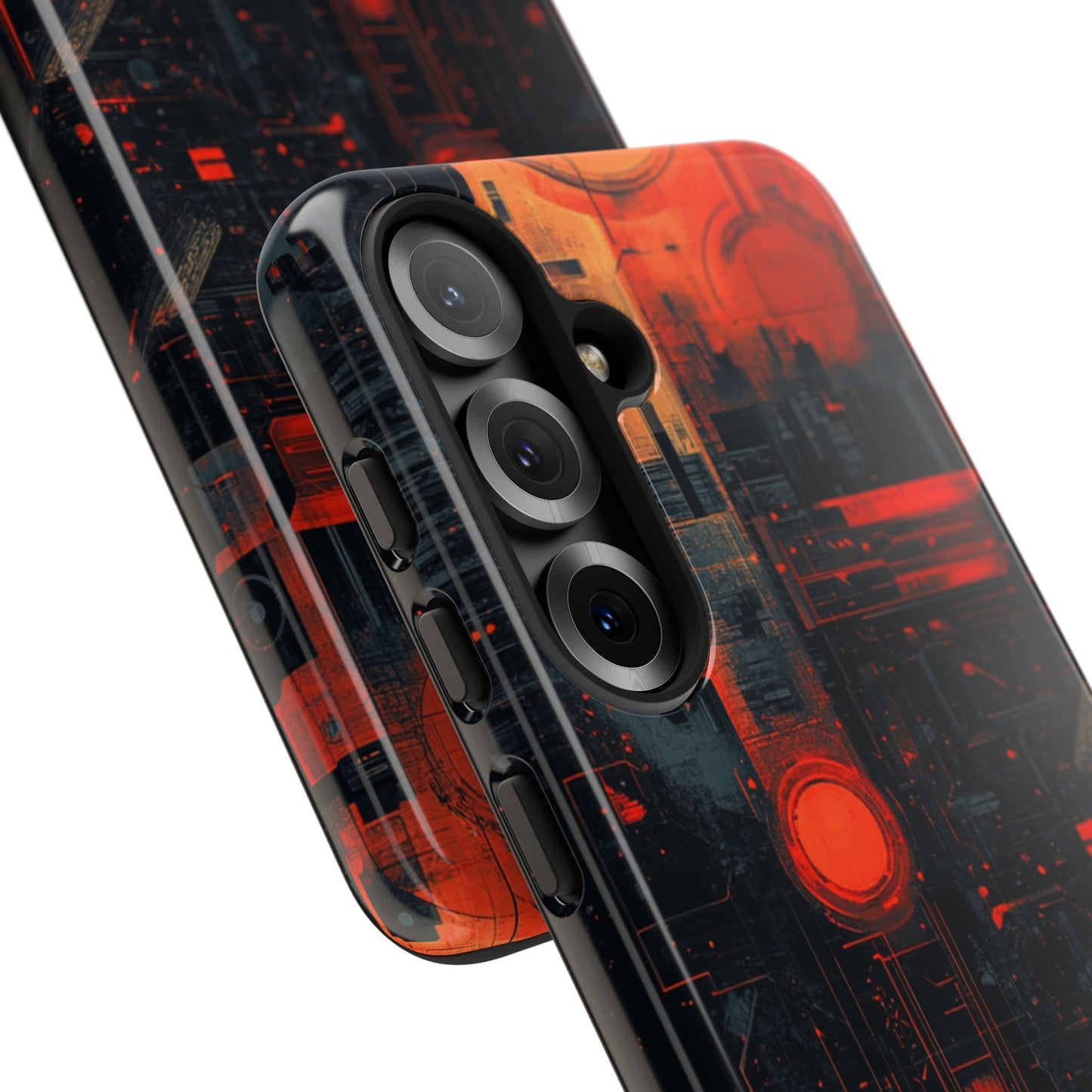 Neon Circuit Matrix – Tough Samsung Galaxy Case
