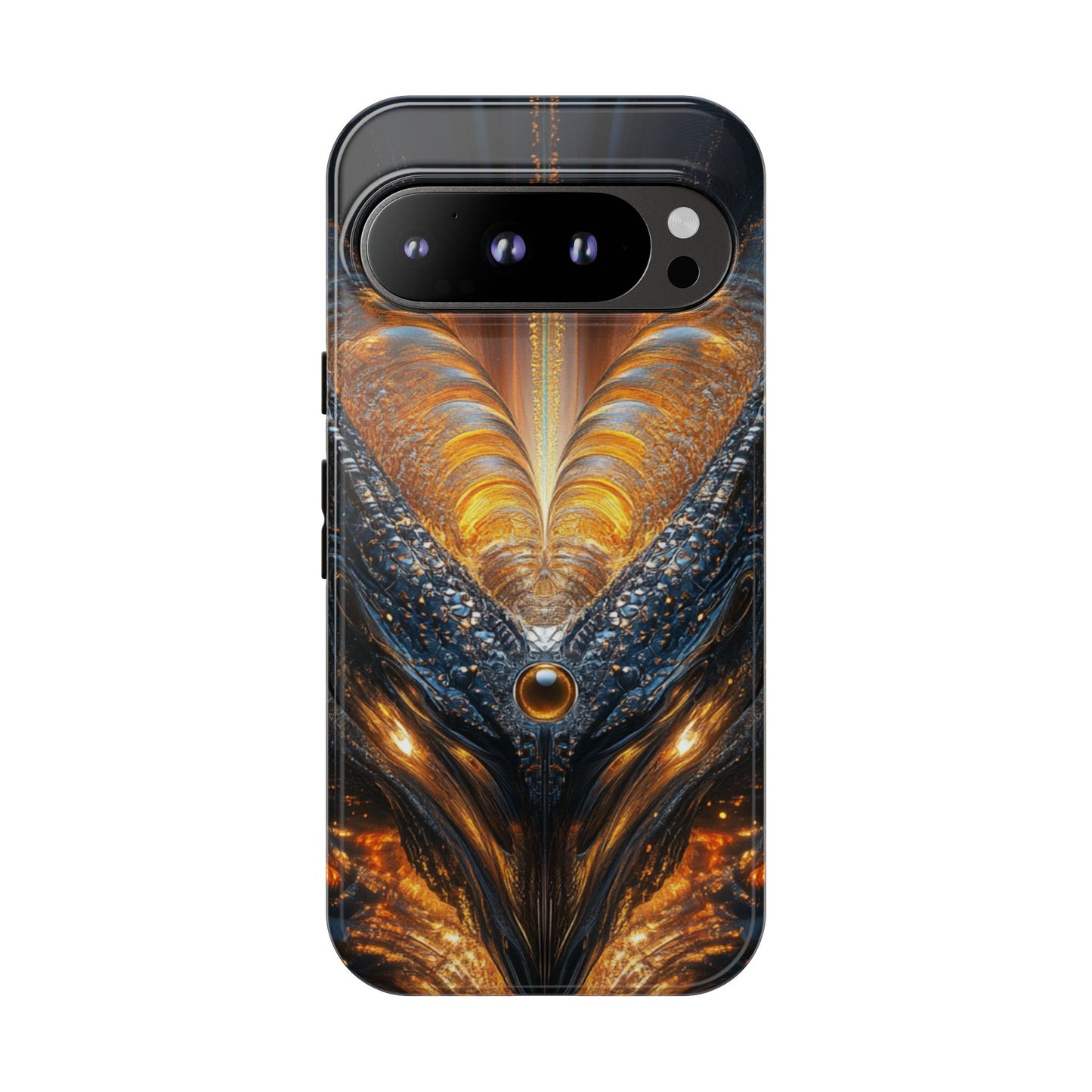 Obsidian Flare Fractal – Tough Google Pixel Case