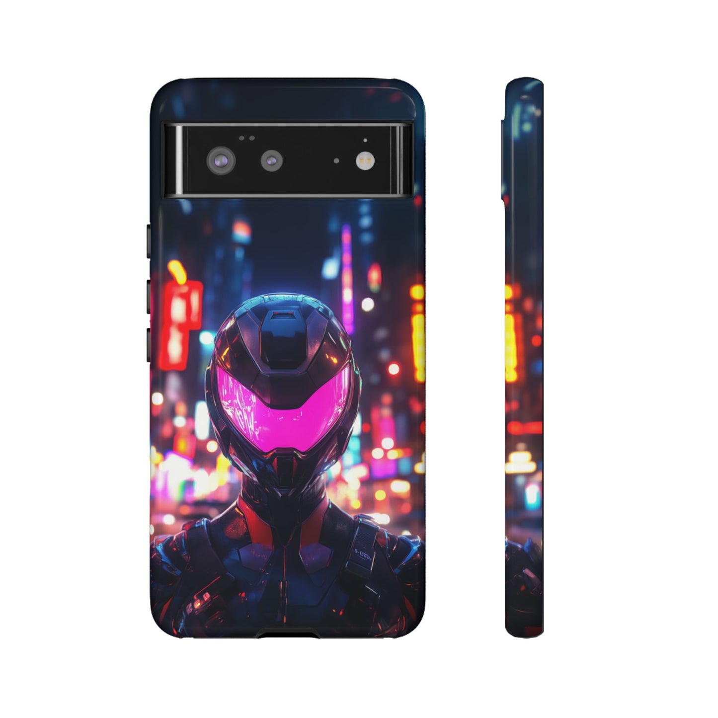 Neon Guardian Warrior – Tough Google Pixel Case