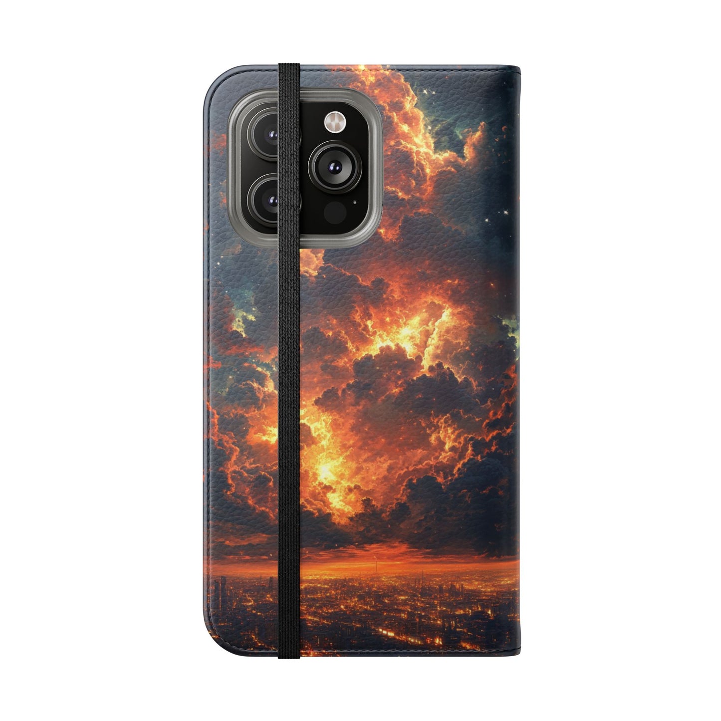 Cosmic Storm - Wallet Flip Case