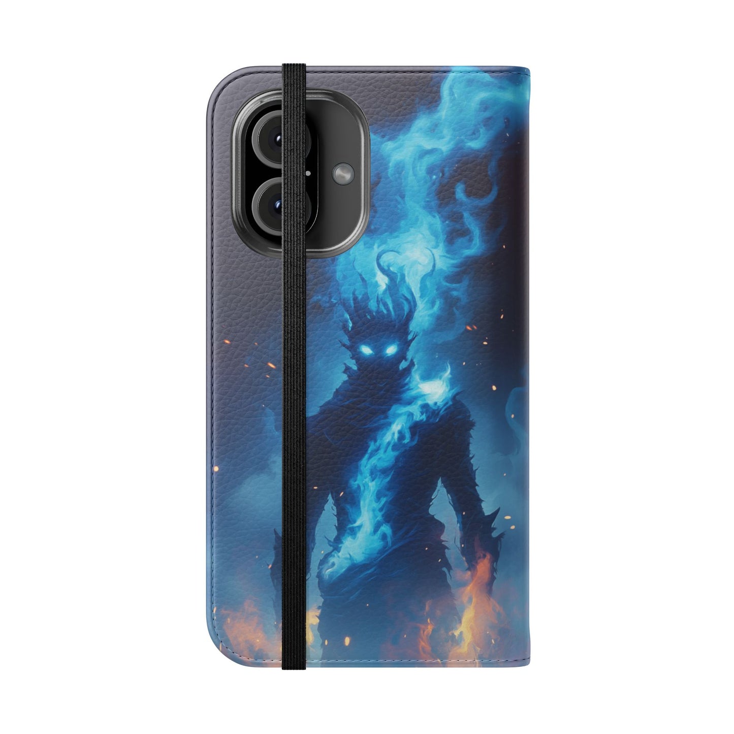 Blue Flame Spirit - Wallet Flip Case