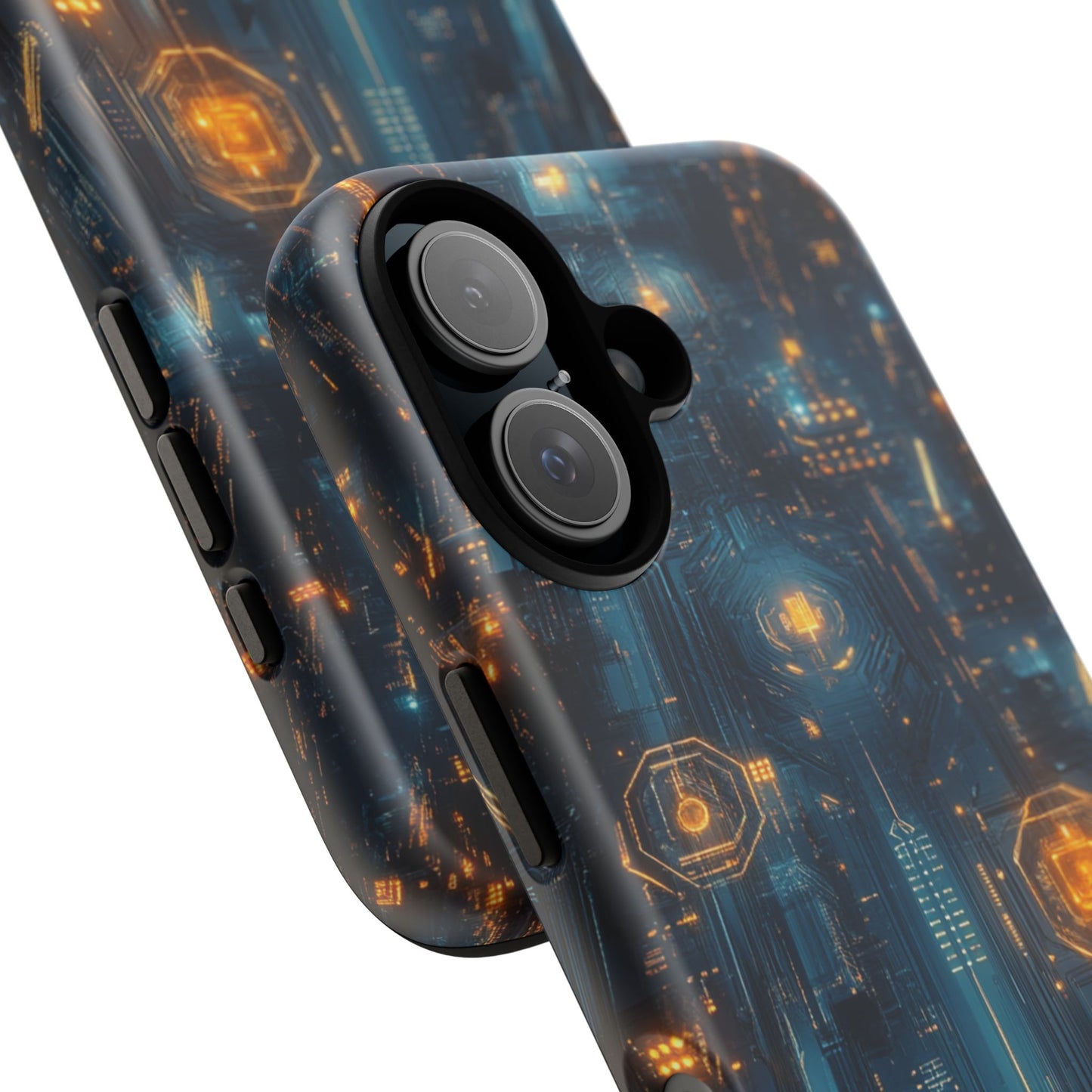 Quantum Neon Skyline – Tough iPhone Case