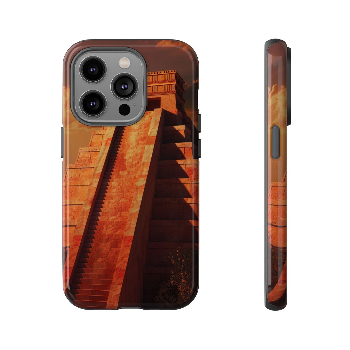 Mayan Pyramid Twilight Phone Case – iPhone, Google Pixel, Samsung Galaxy