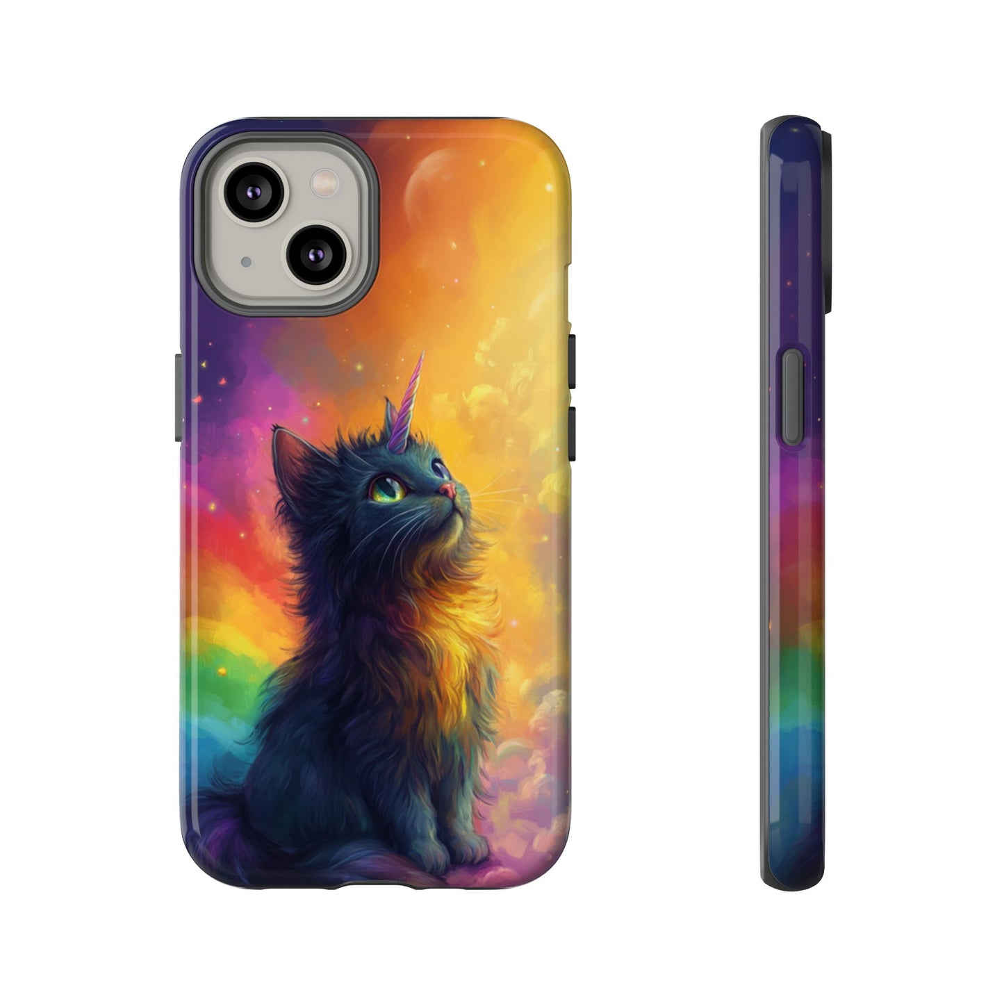 Rainbow Unicorn Cat Phone Case – iPhone, Google Pixel, Samsung Galaxy