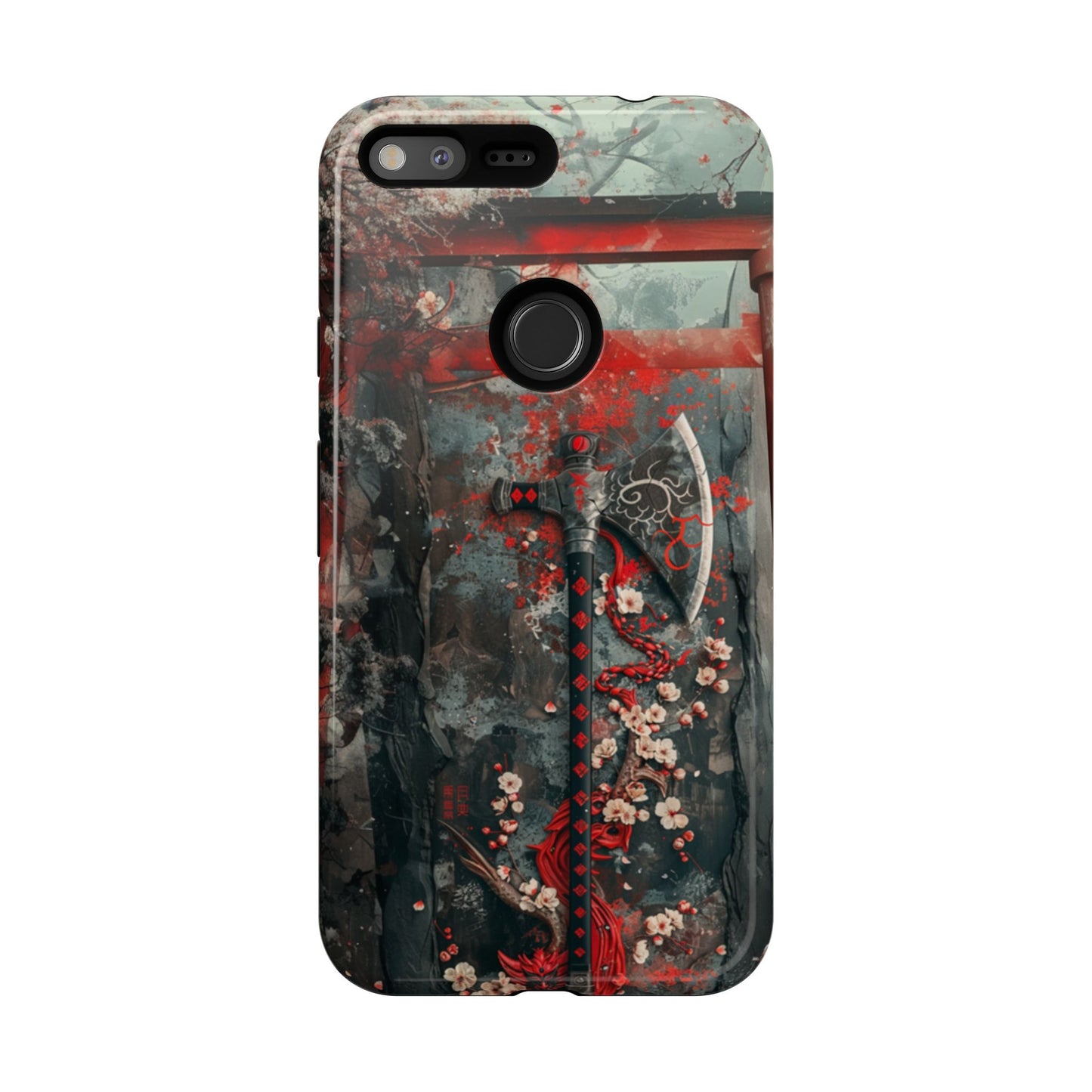 Sakura Warrior Axe - Tough Google Pixel Case