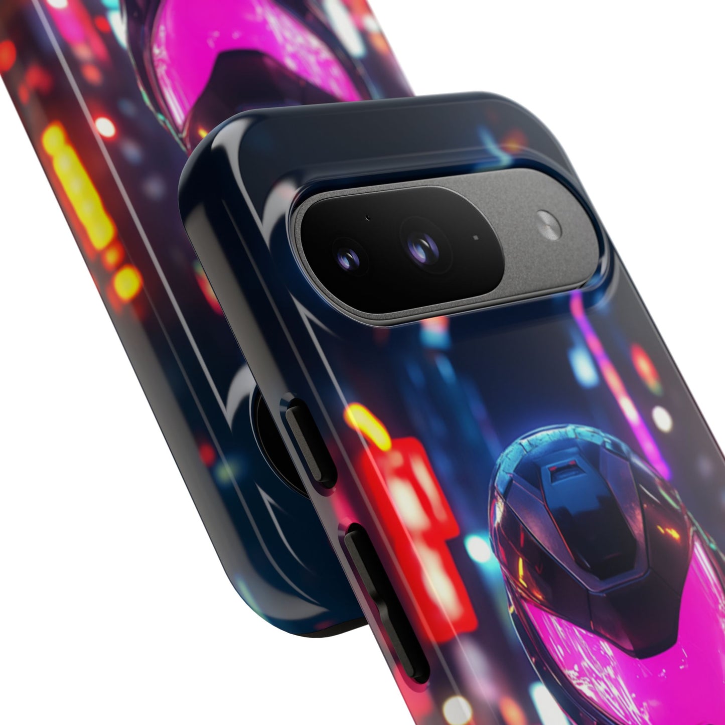 Neon Guardian Warrior – Tough Google Pixel Case