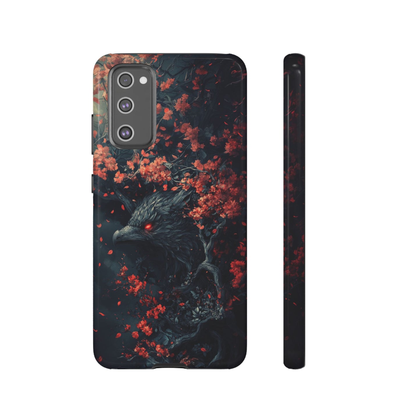 Crimson Raven Bloom – Tough Samsung Galaxy Case