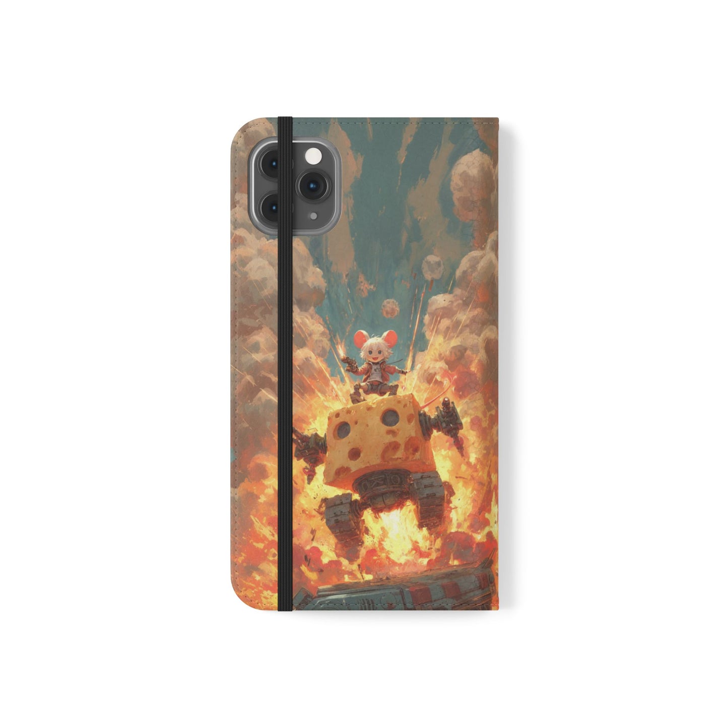 Battle Tank Mouse - Wallet Flip Case