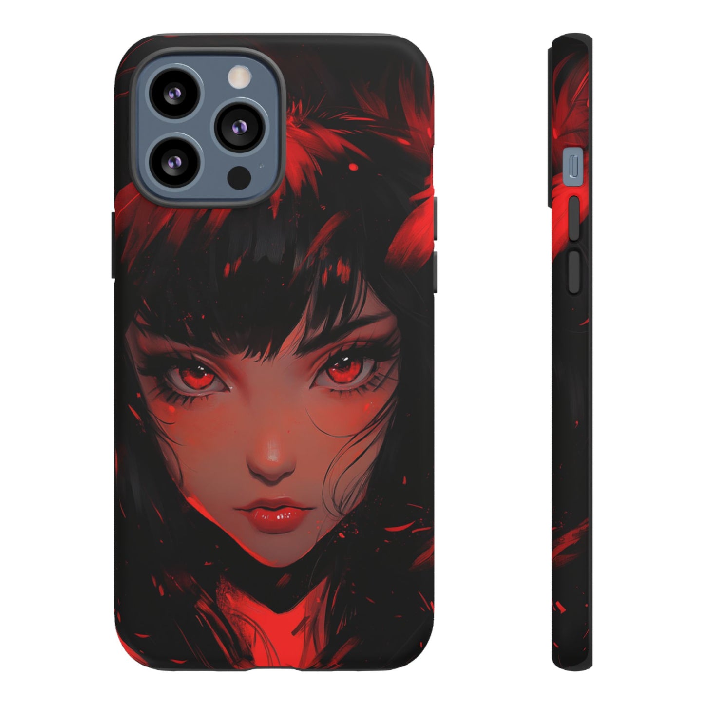 Fiery Gaze Anime Phone Case – iPhone, Google Pixel, Samsung Galaxy