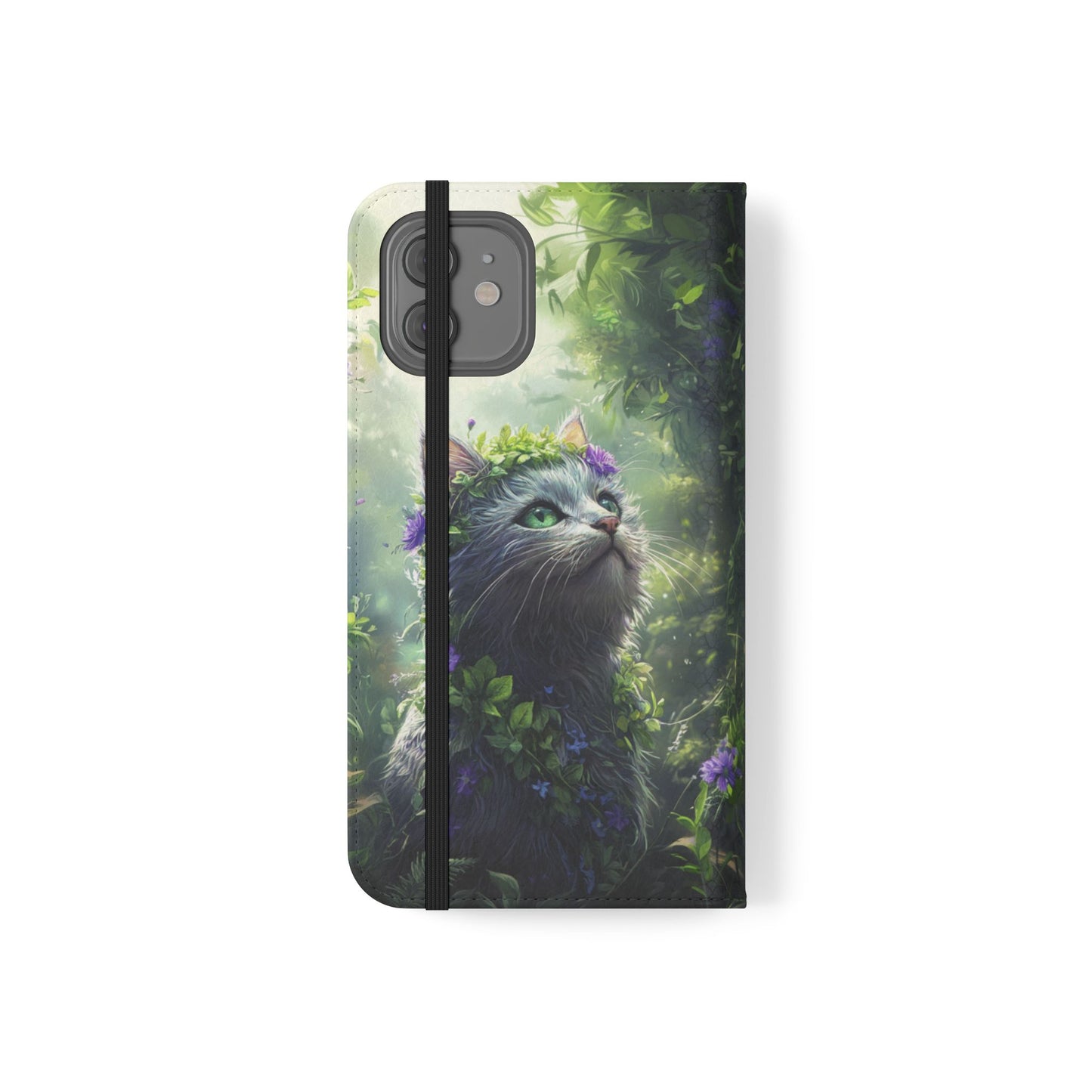 Forest Spirit Cat - Wallet Flip Case