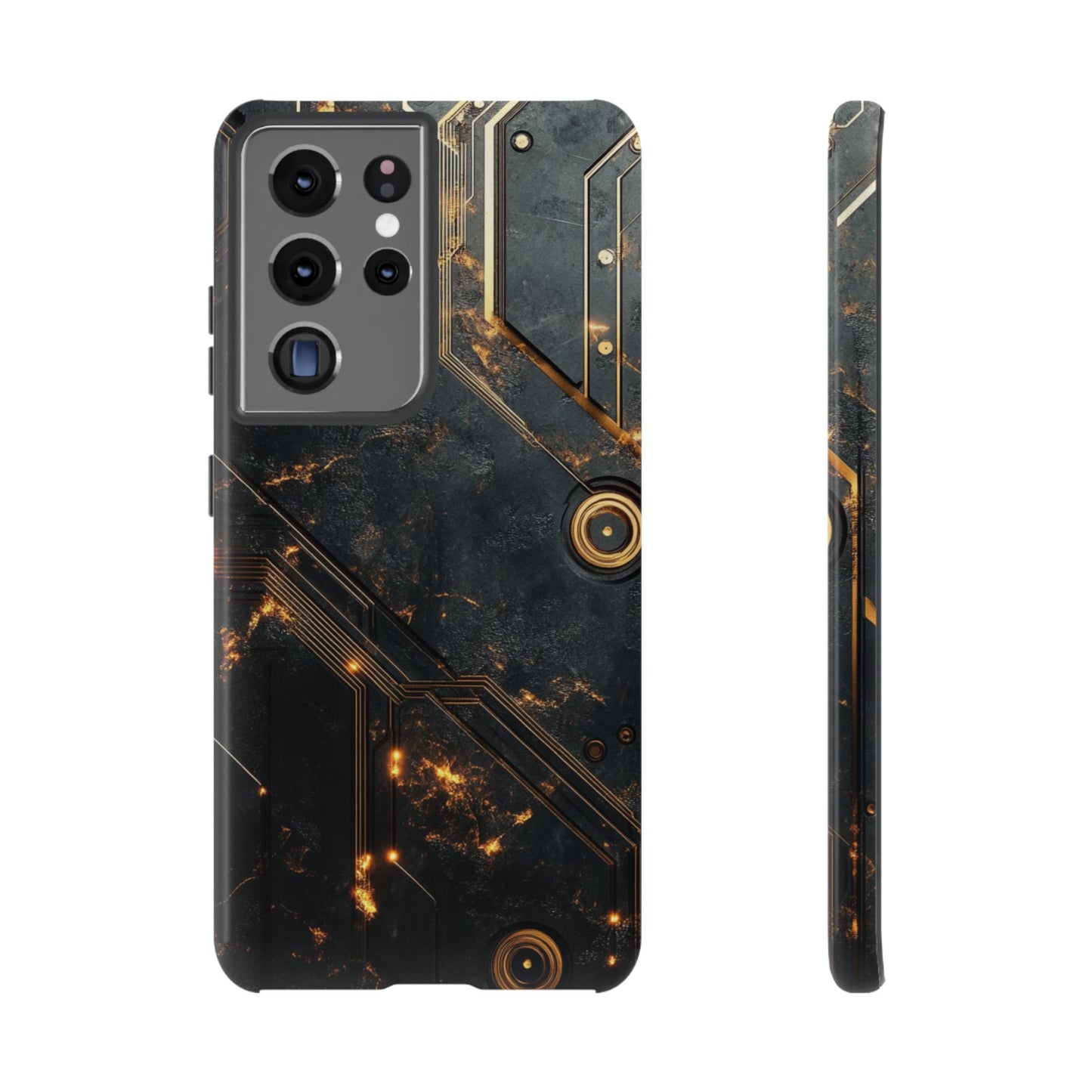 Obsidian Ember Circuit – Tough Samsung Galaxy Case