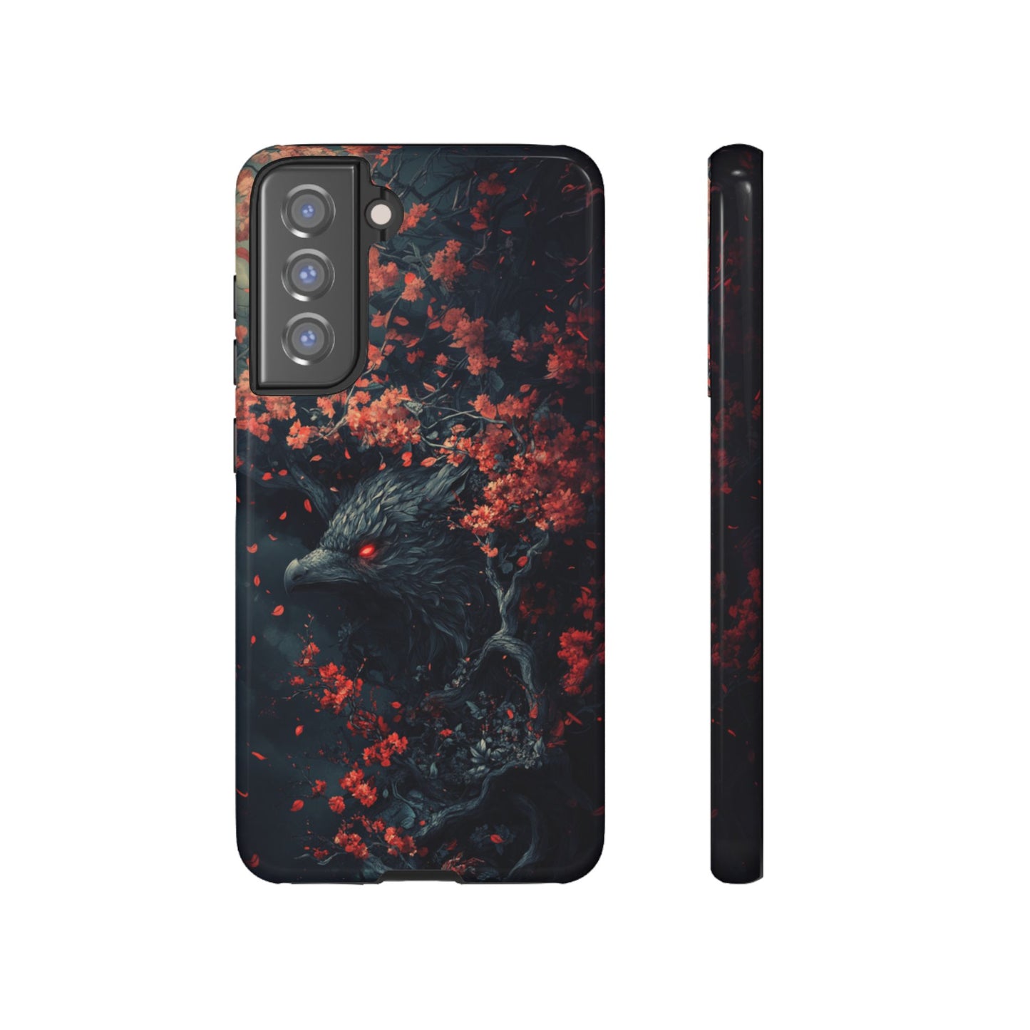 Crimson Raven Bloom – Tough Samsung Galaxy Case