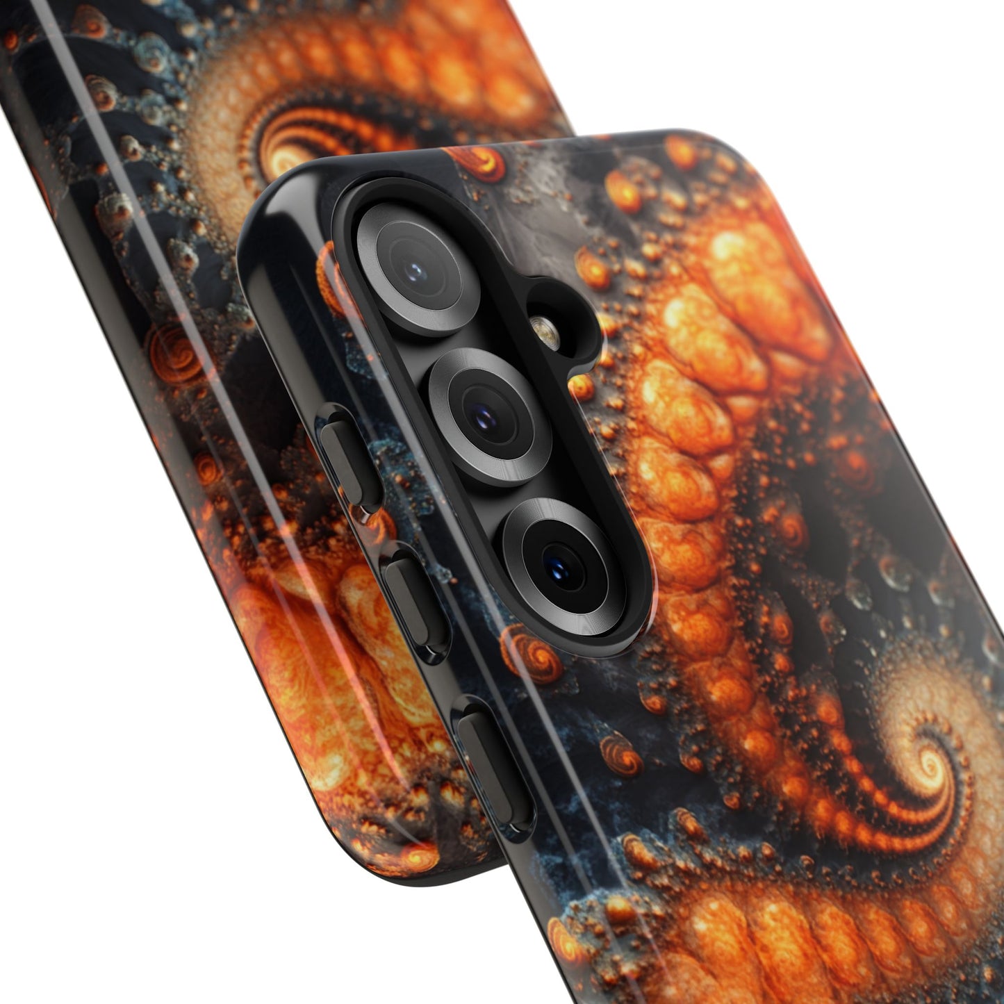Amber Spiral Fractal – Tough Samsung Galaxy Case