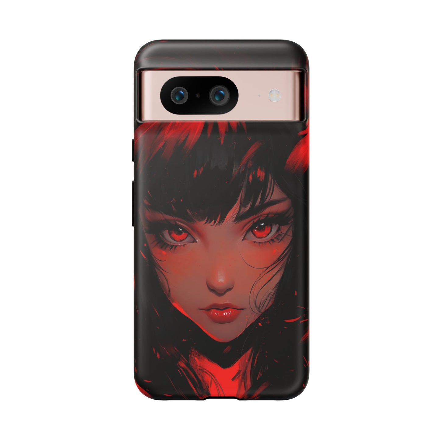 Fiery Gaze Anime Phone Case – iPhone, Google Pixel, Samsung Galaxy