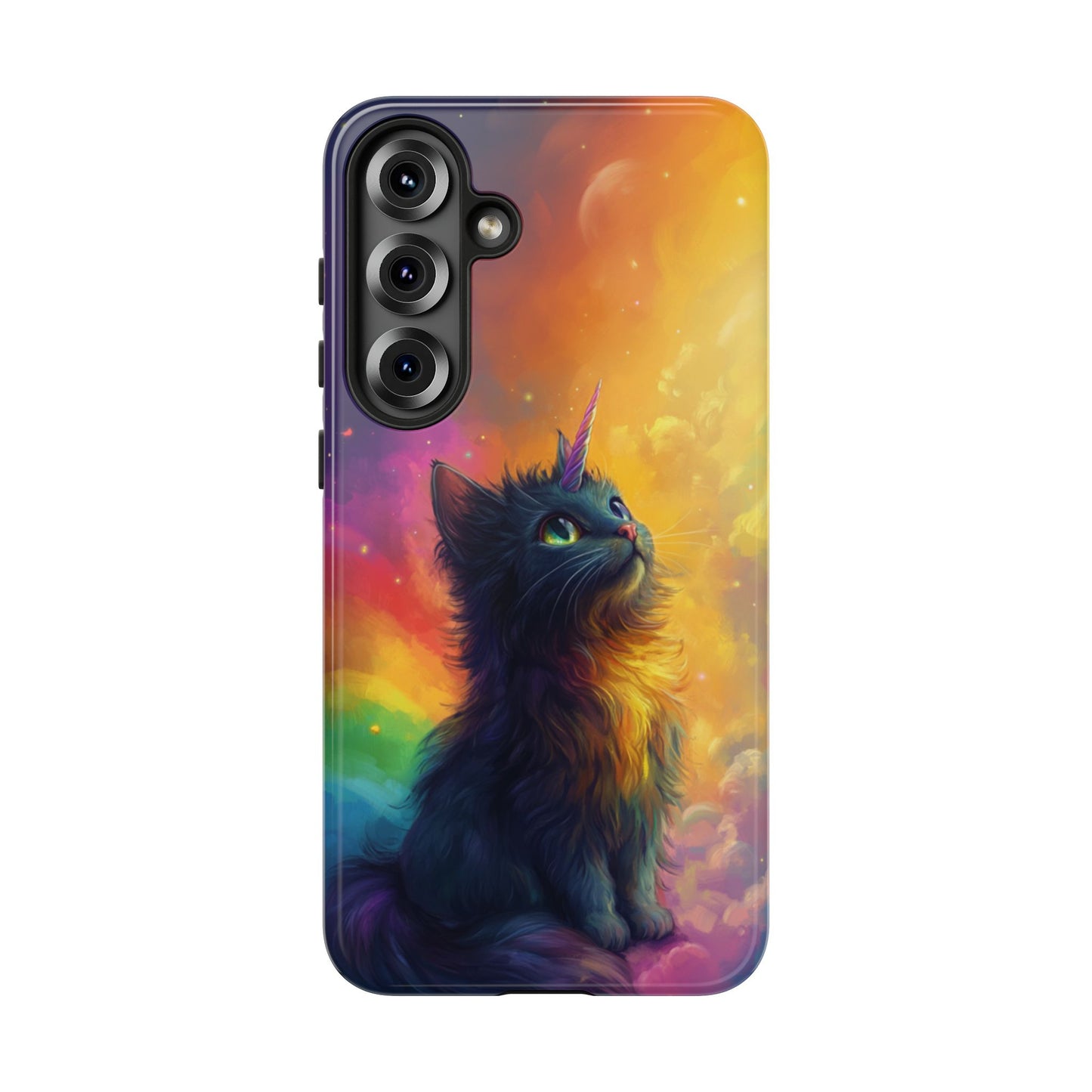 Rainbow Unicorn Cat Phone Case – iPhone, Google Pixel, Samsung Galaxy