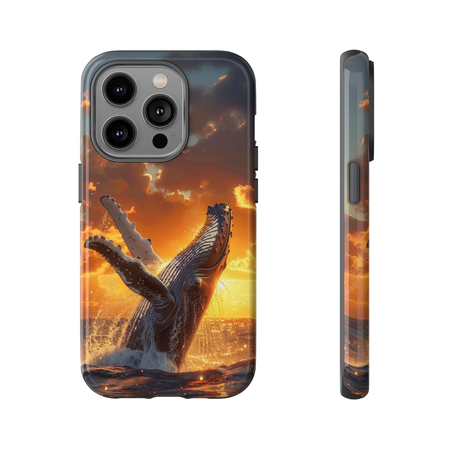 Sunset Breach Whale - Tough iPhone Case