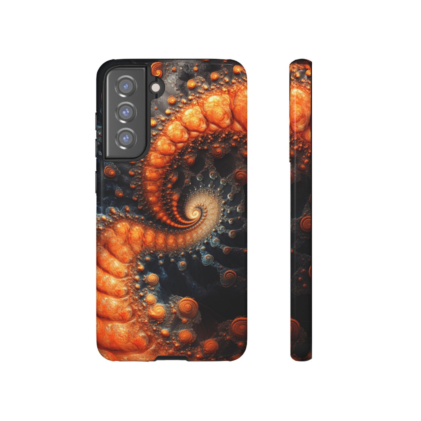 Amber Spiral Fractal – Tough Samsung Galaxy Case