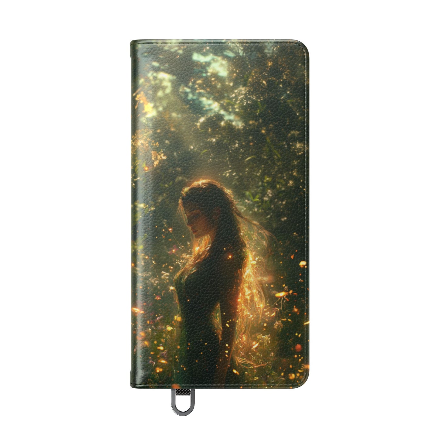 Forest Goddess Golden Light Meadow - Wallet Flip Case