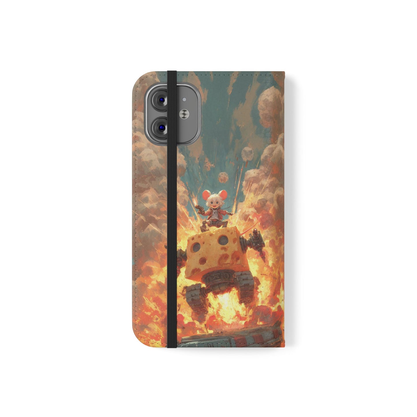 Battle Tank Mouse - Wallet Flip Case