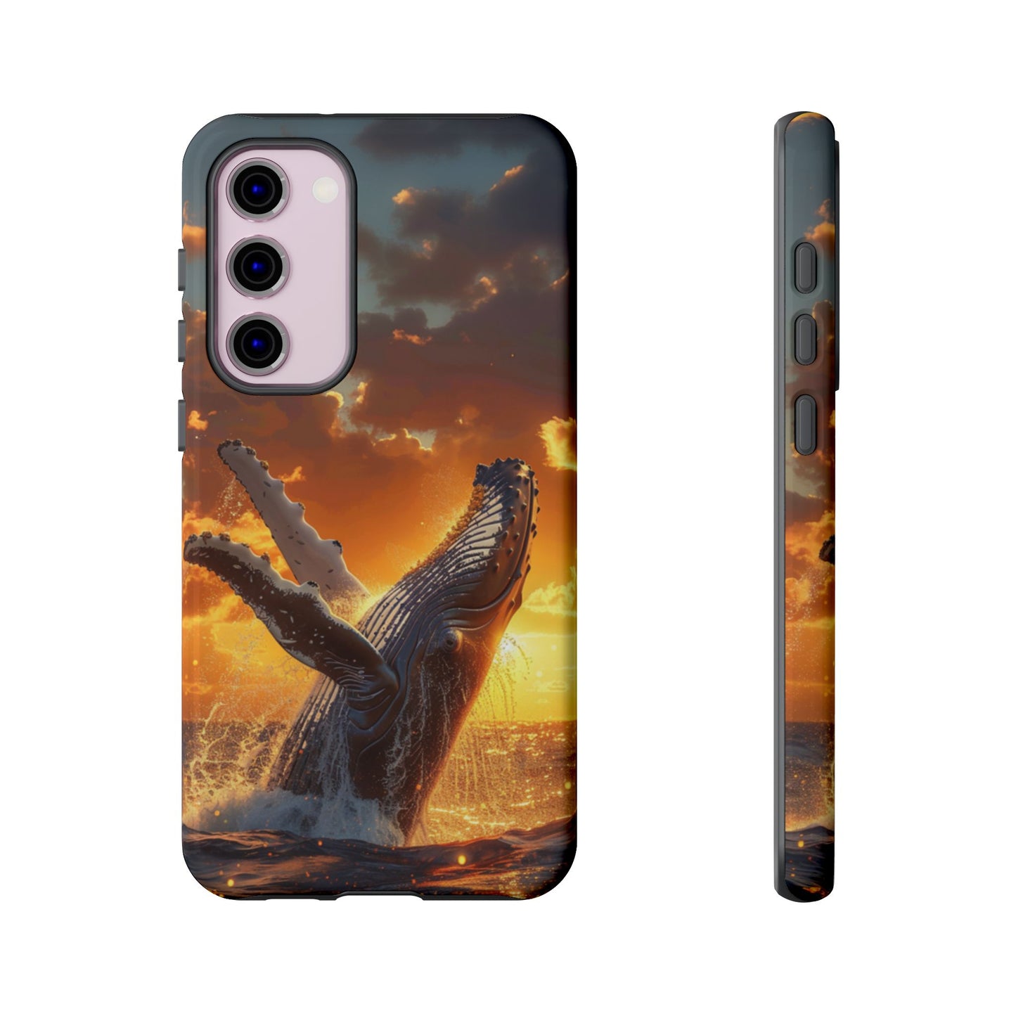 Sunset Breach Whale - Tough Samsung Galaxy Case