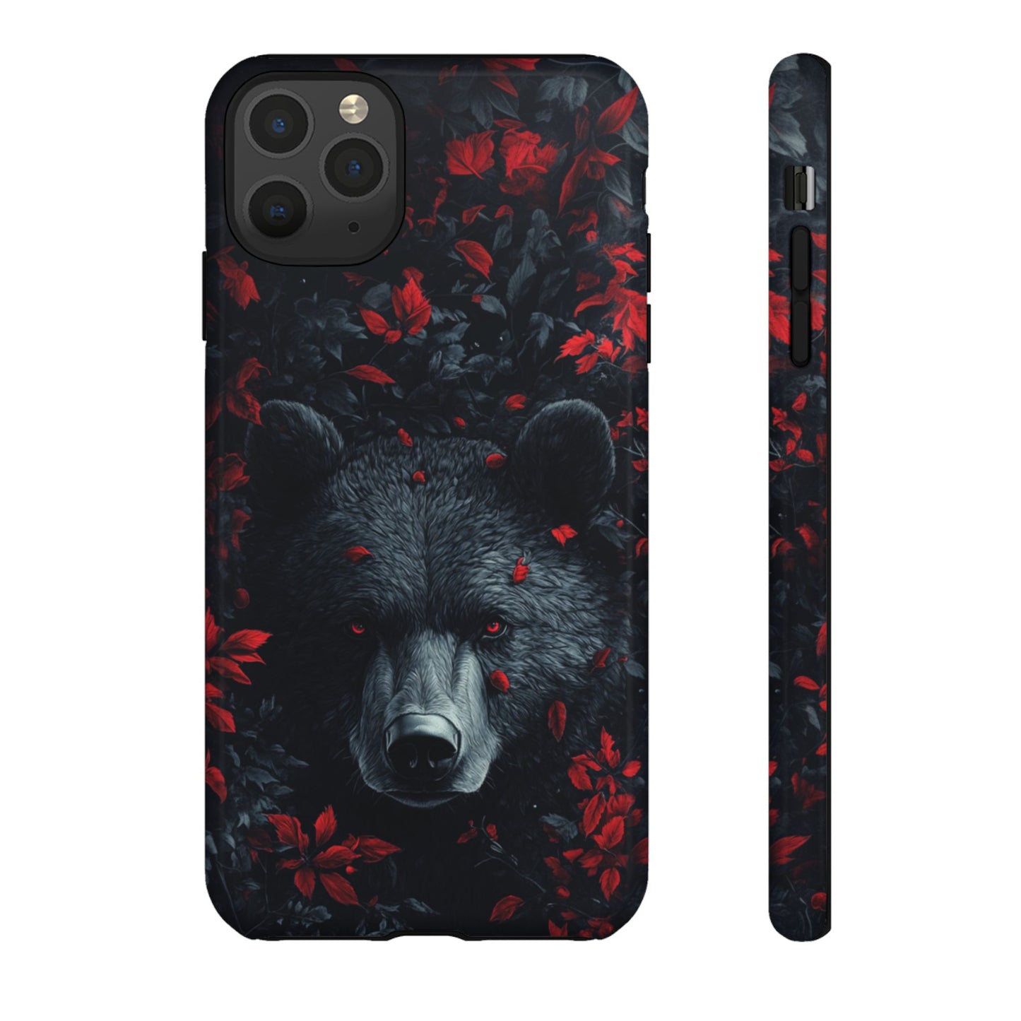 Crimson Bear Thicket – Tough iPhone Case