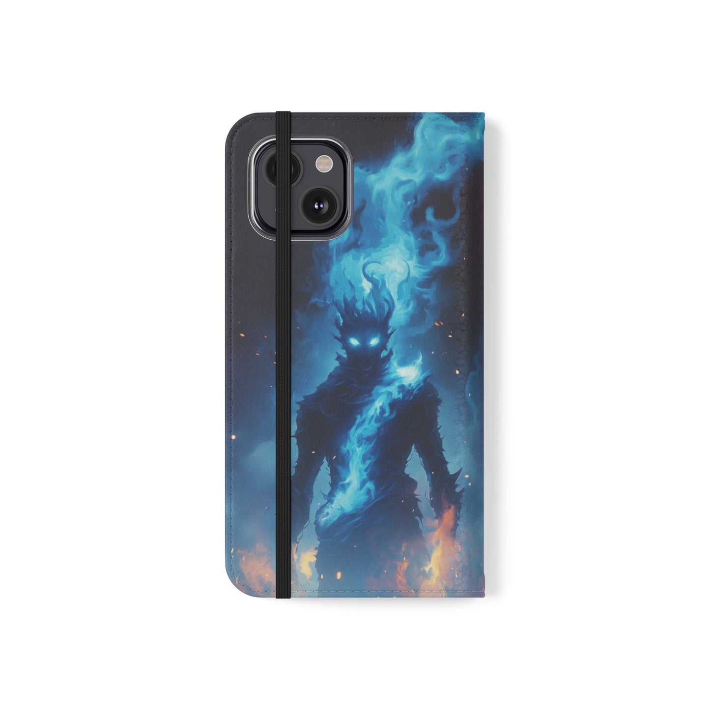 Blue Flame Spirit - Wallet Flip Case