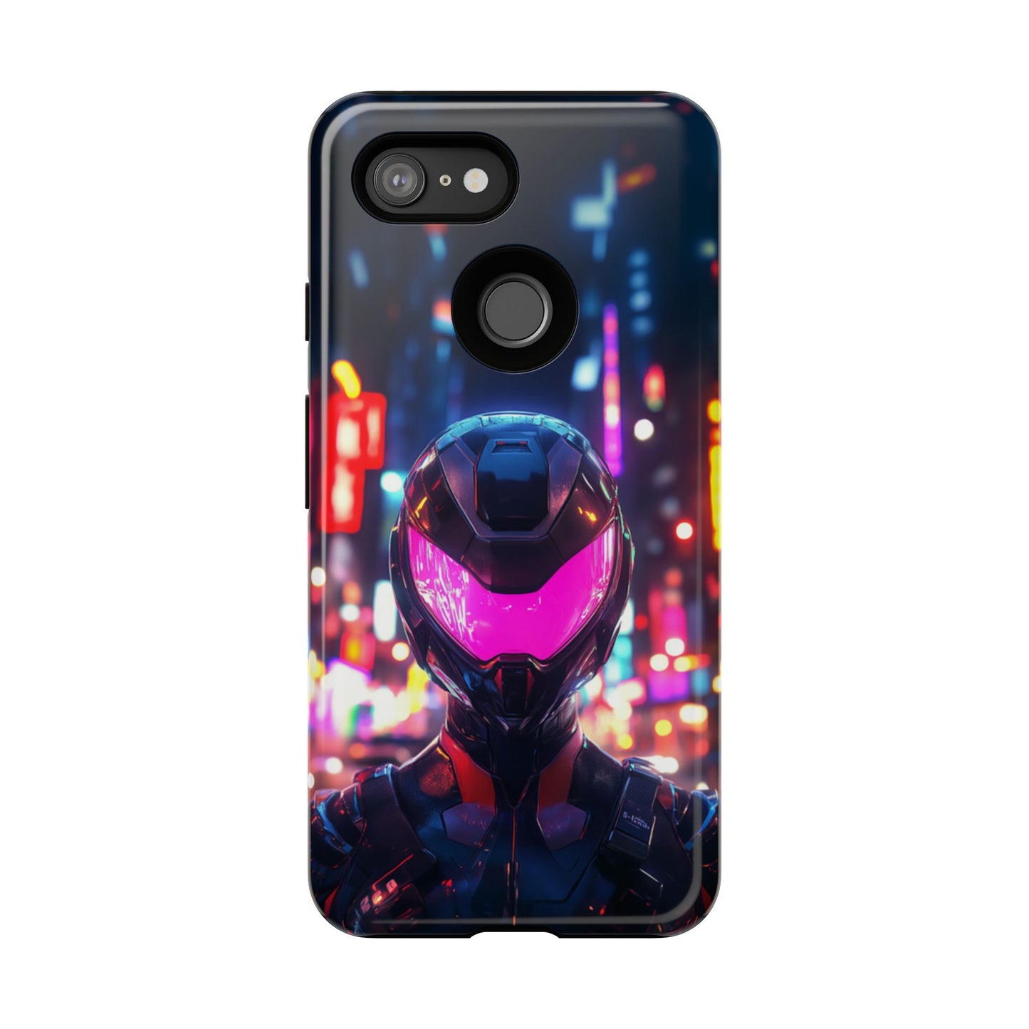 Neon Guardian Warrior – Tough Google Pixel Case