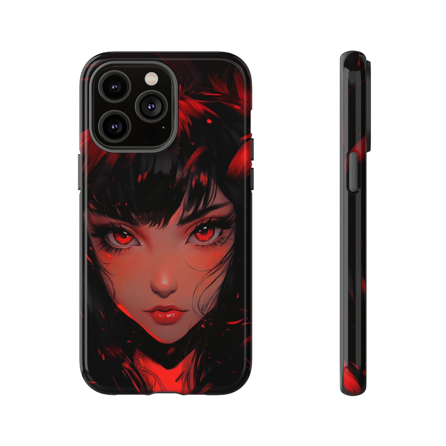 Fiery Gaze Anime Phone Case – iPhone, Google Pixel, Samsung Galaxy