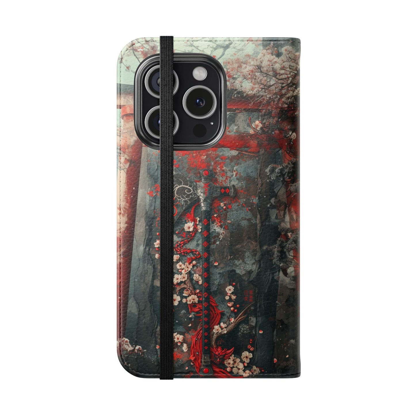 Sakura Warrior Axe - Wallet Flip Case