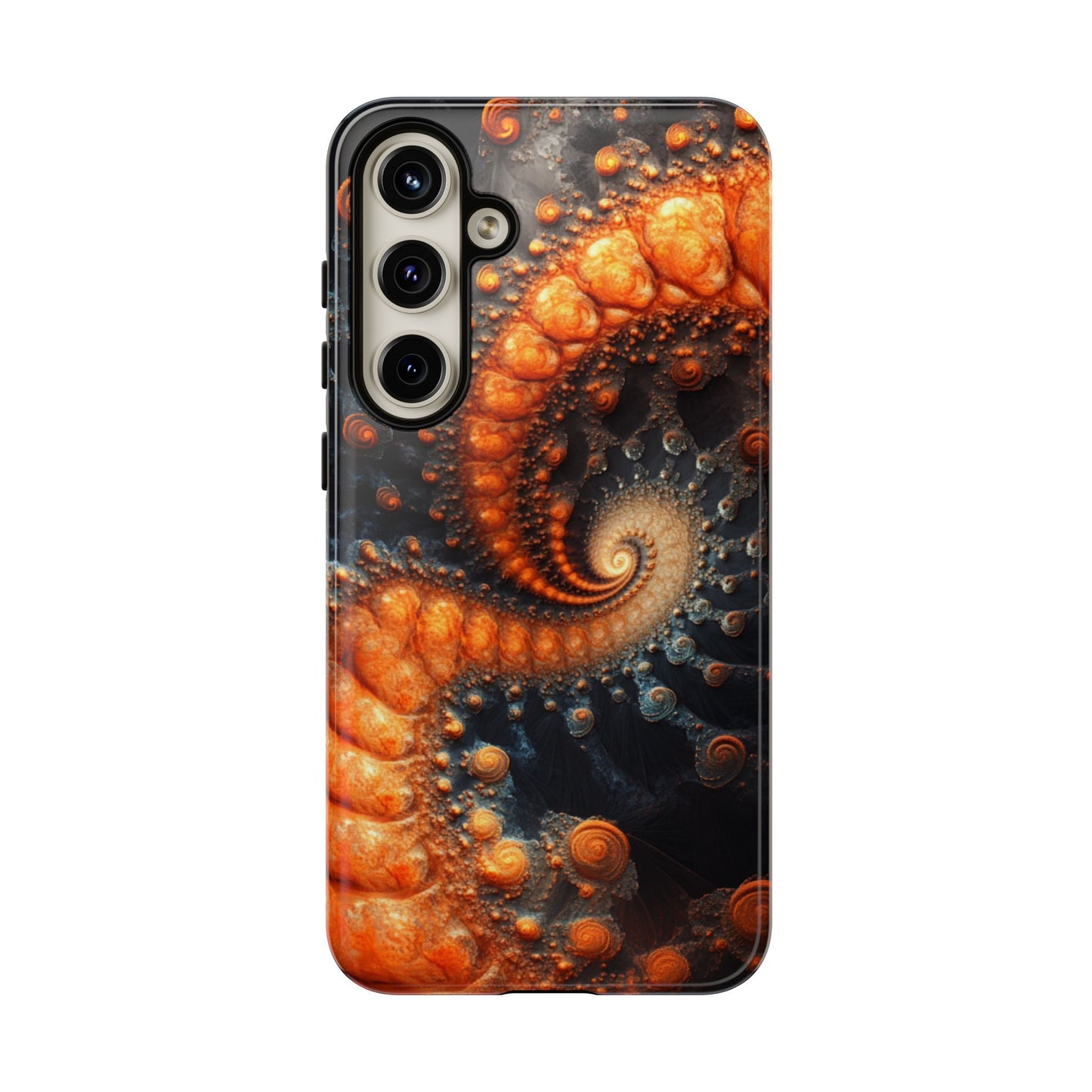 Amber Spiral Fractal – Tough Samsung Galaxy Case