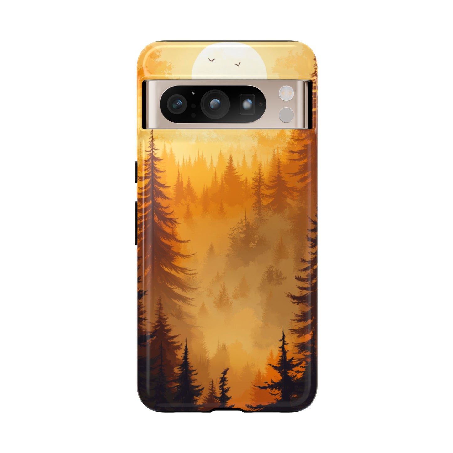 Golden Forest Silhouette – Tough Google Pixel Case