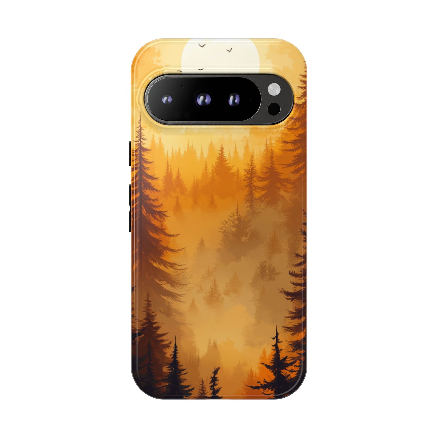 Golden Forest Silhouette – Tough Google Pixel Case